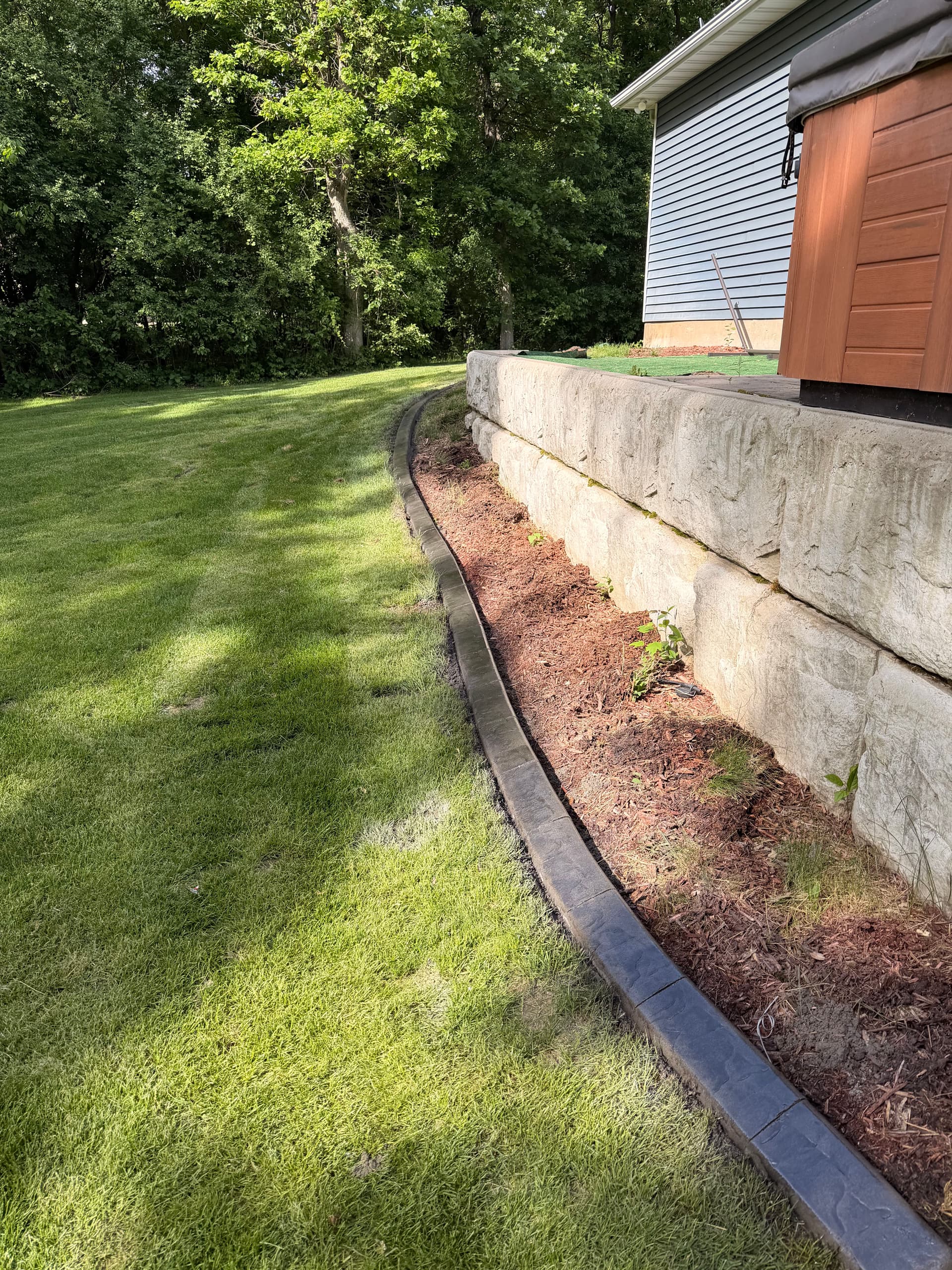 Gallery photos for Concrete Curbing with a Storm Grey Slate Finish in Big Lake: Image #3