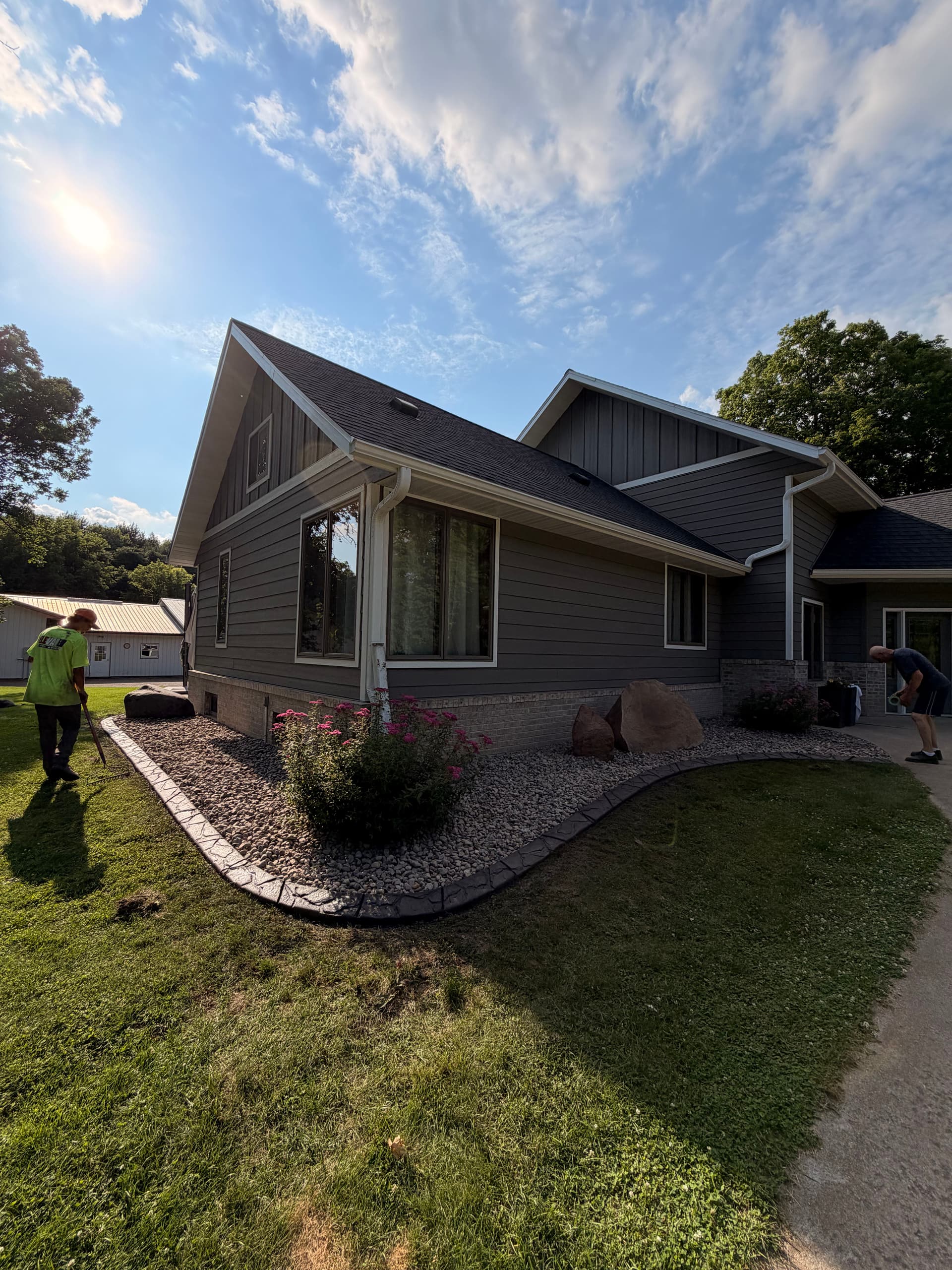 Concrete Curbing with Granite Slate Stamp in Oak Park MN image