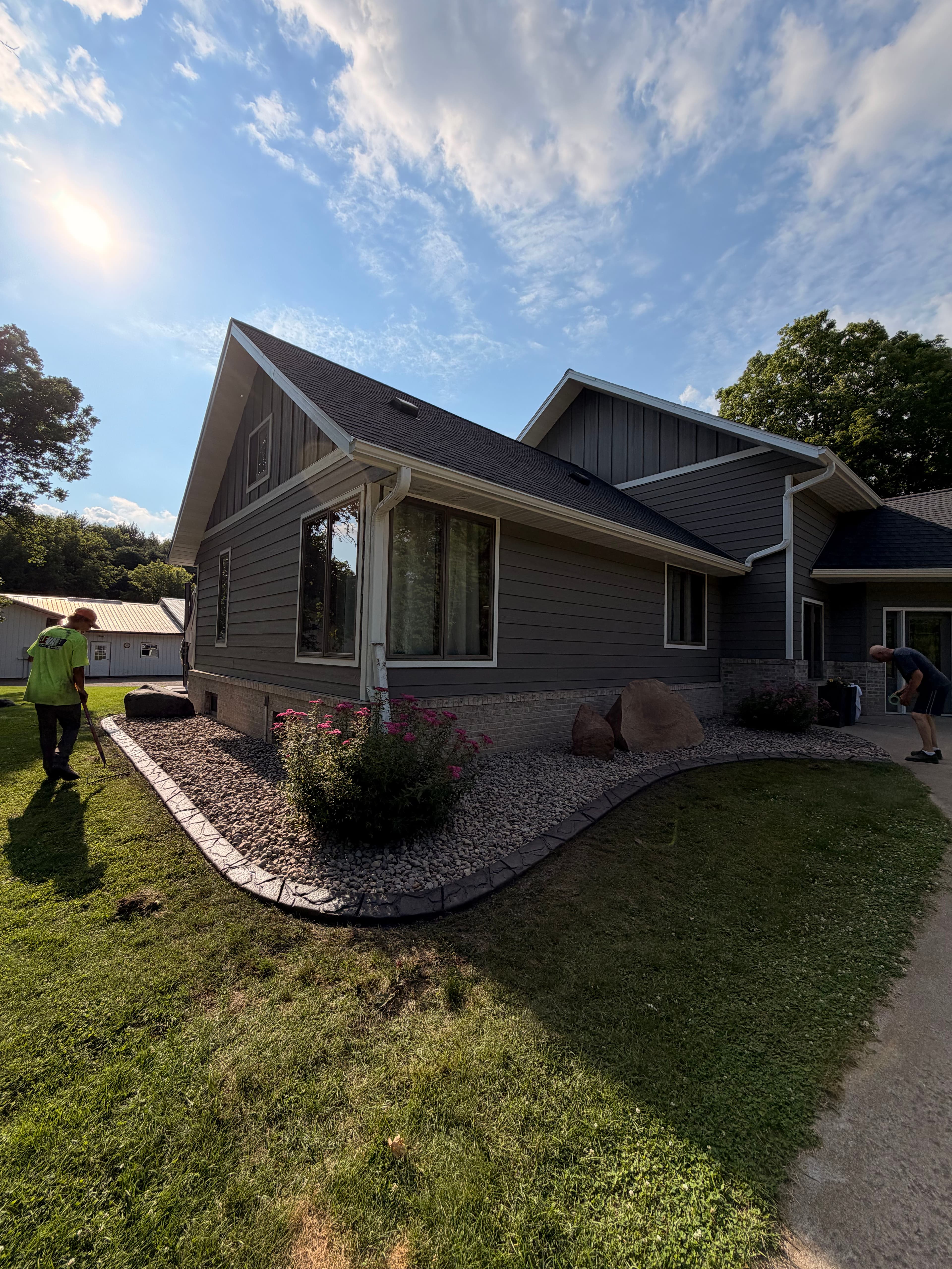 Project Concrete Curbing with Granite Slate Stamp in Oak Park MN image