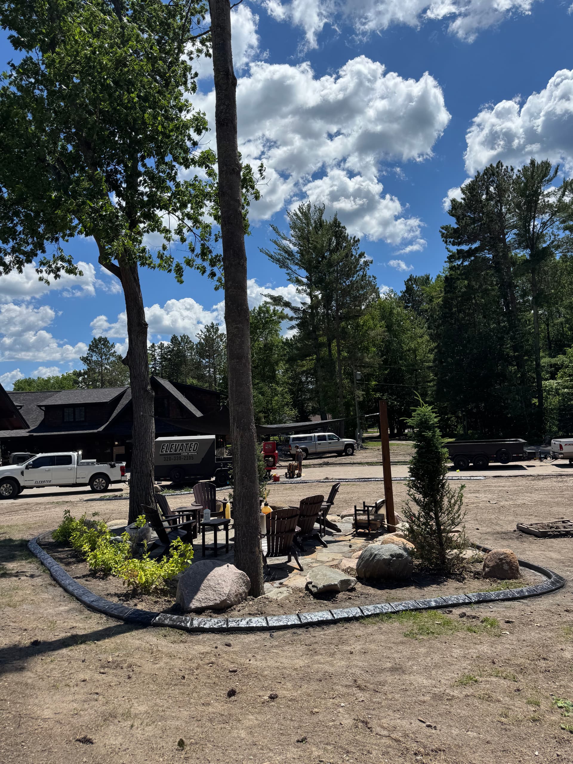 Gallery photos for Concrete Curbing with Deep Charcoal Finish in Walker MN: Image #3