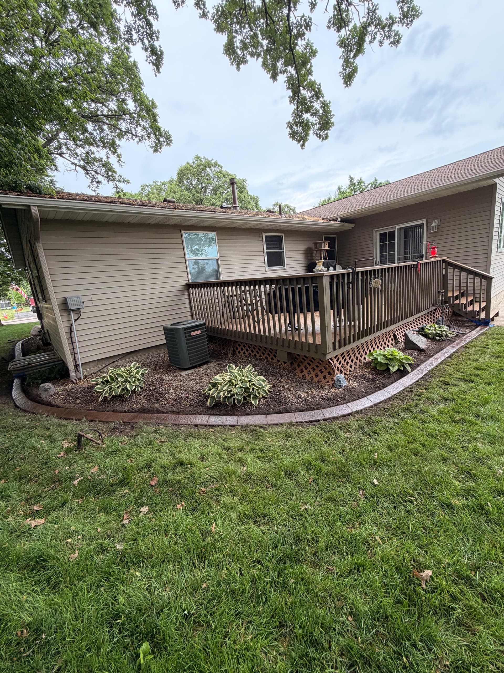 Gallery photos for Concrete Curbing with Walnut Charcoal Finish in Big Lake: Image #2