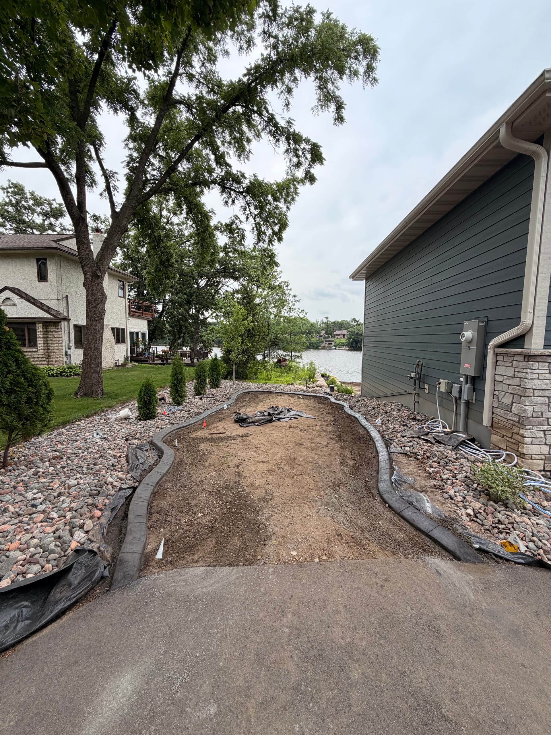 Gallery photos for Concrete Curbing with Charcoal Slate Stamp in Champlin: Image #8