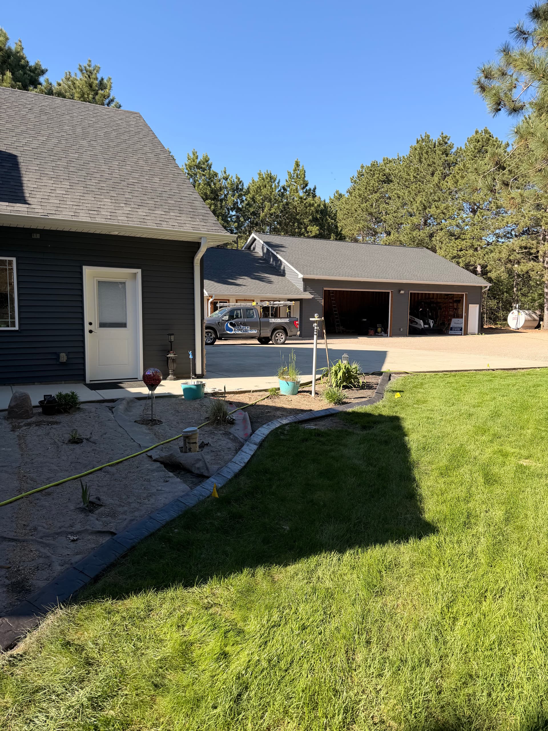 Concrete Curbing with Slate Roller Stamp in Cambridge MN image
