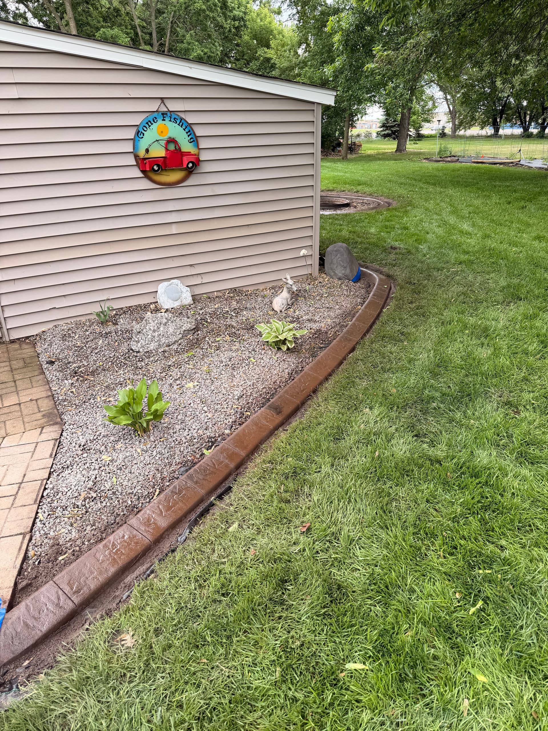 Gallery photos for Concrete Curbing with Walnut Charcoal Finish in Big Lake: Image #4