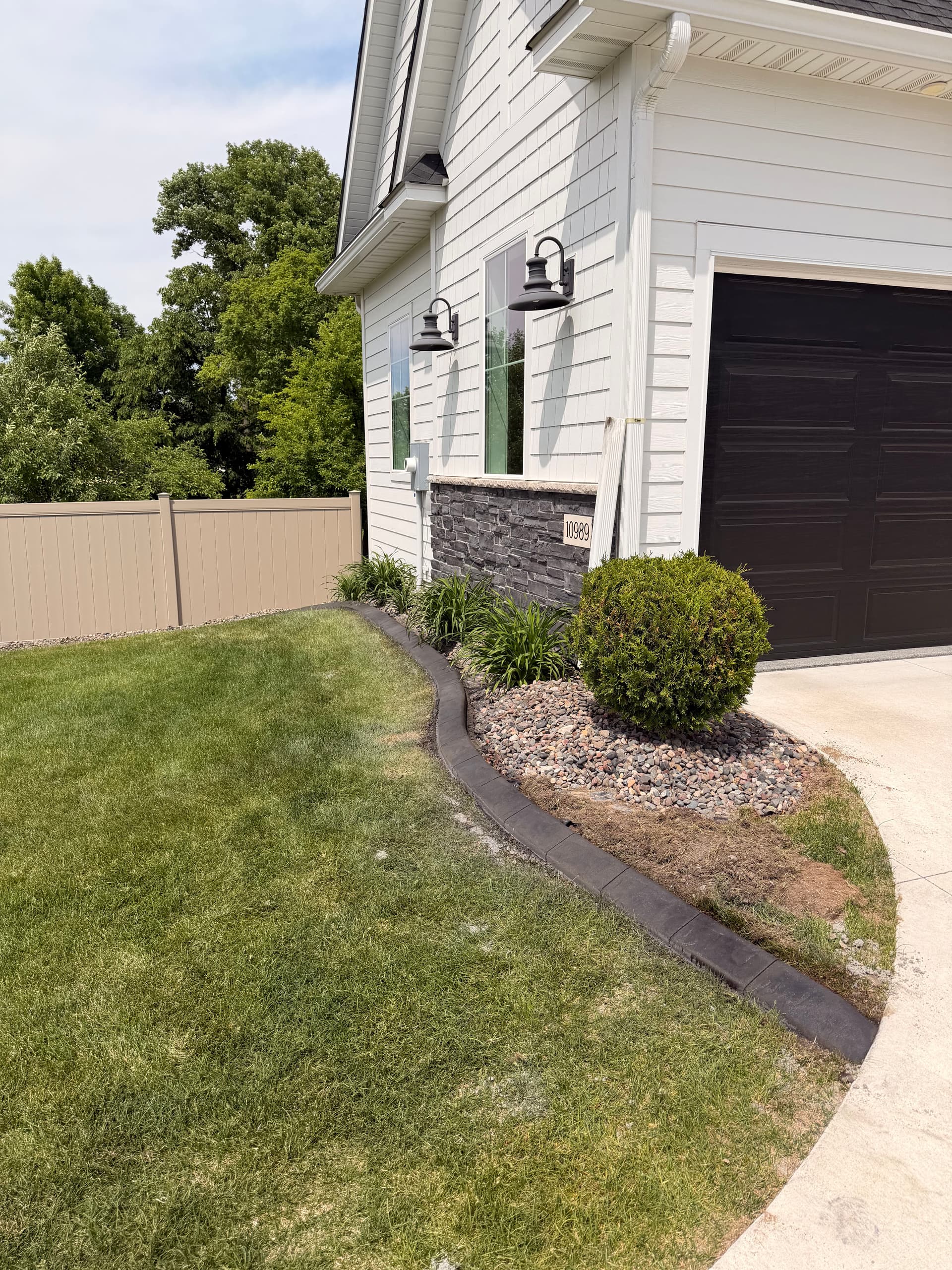 Gallery photos for Concrete Curbing in Storm Grey and Charcoal for St. Michael Home: Image #4