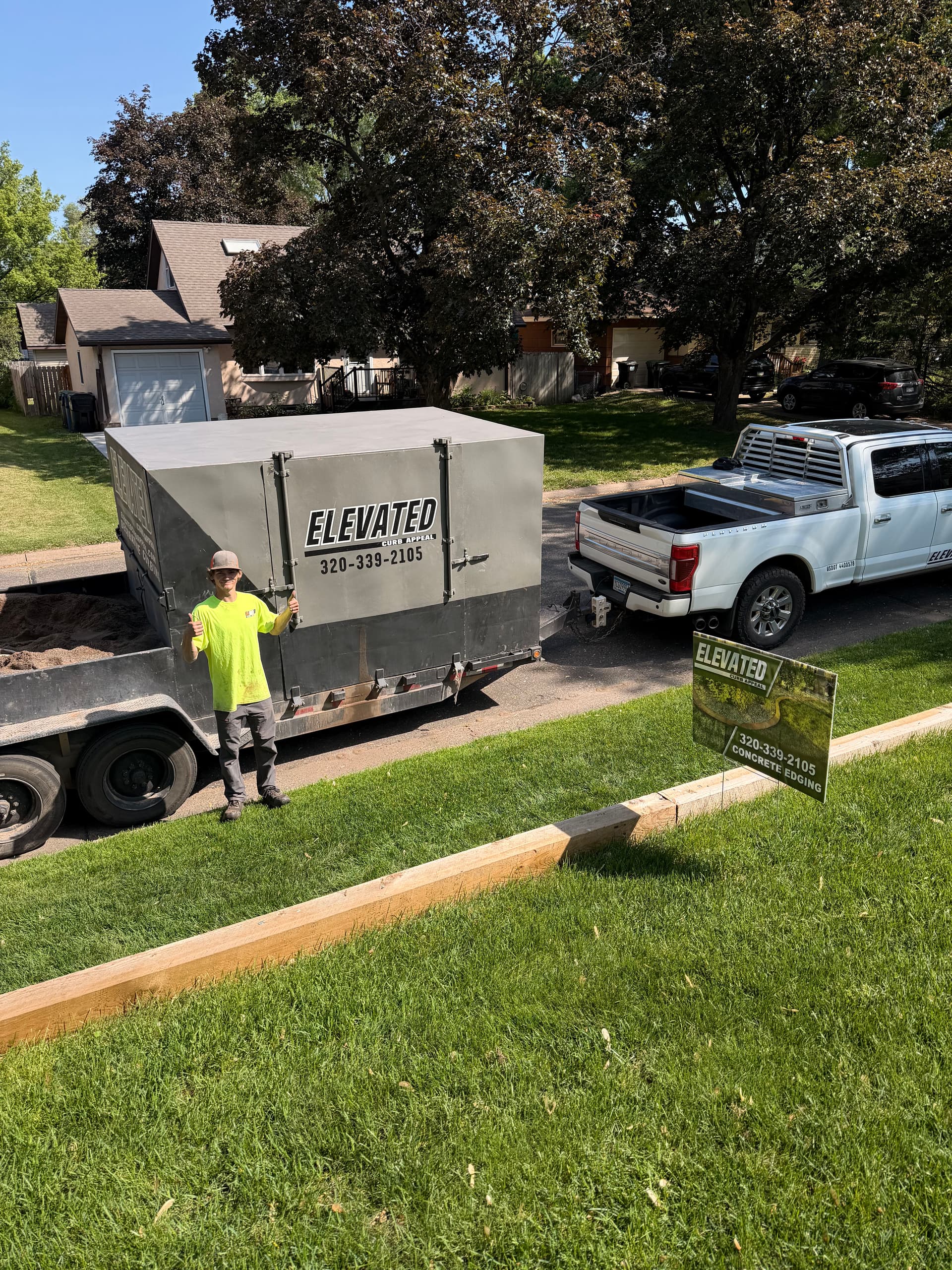 Gallery photos for Concrete Curbing with Slate Stamp Finish in Fridley: Image #3