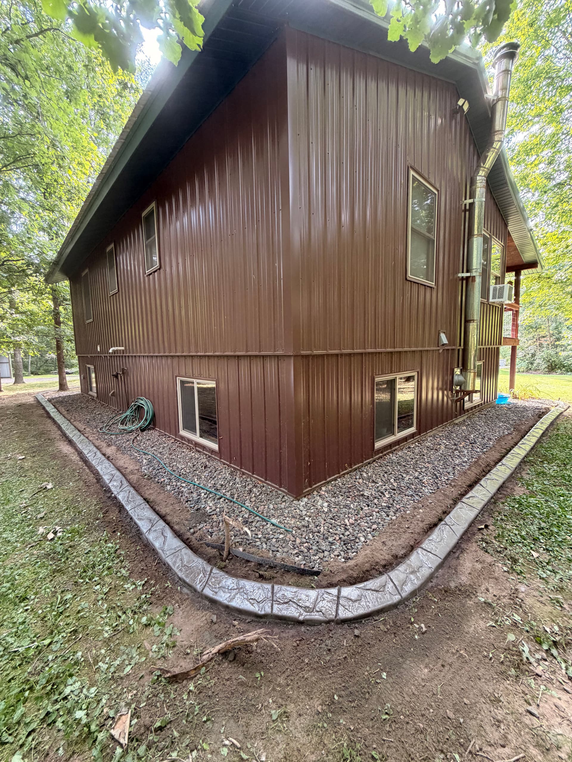Gallery photos for Concrete Curbing Adds Sharp Definition to Foreston MN Property: Image #2