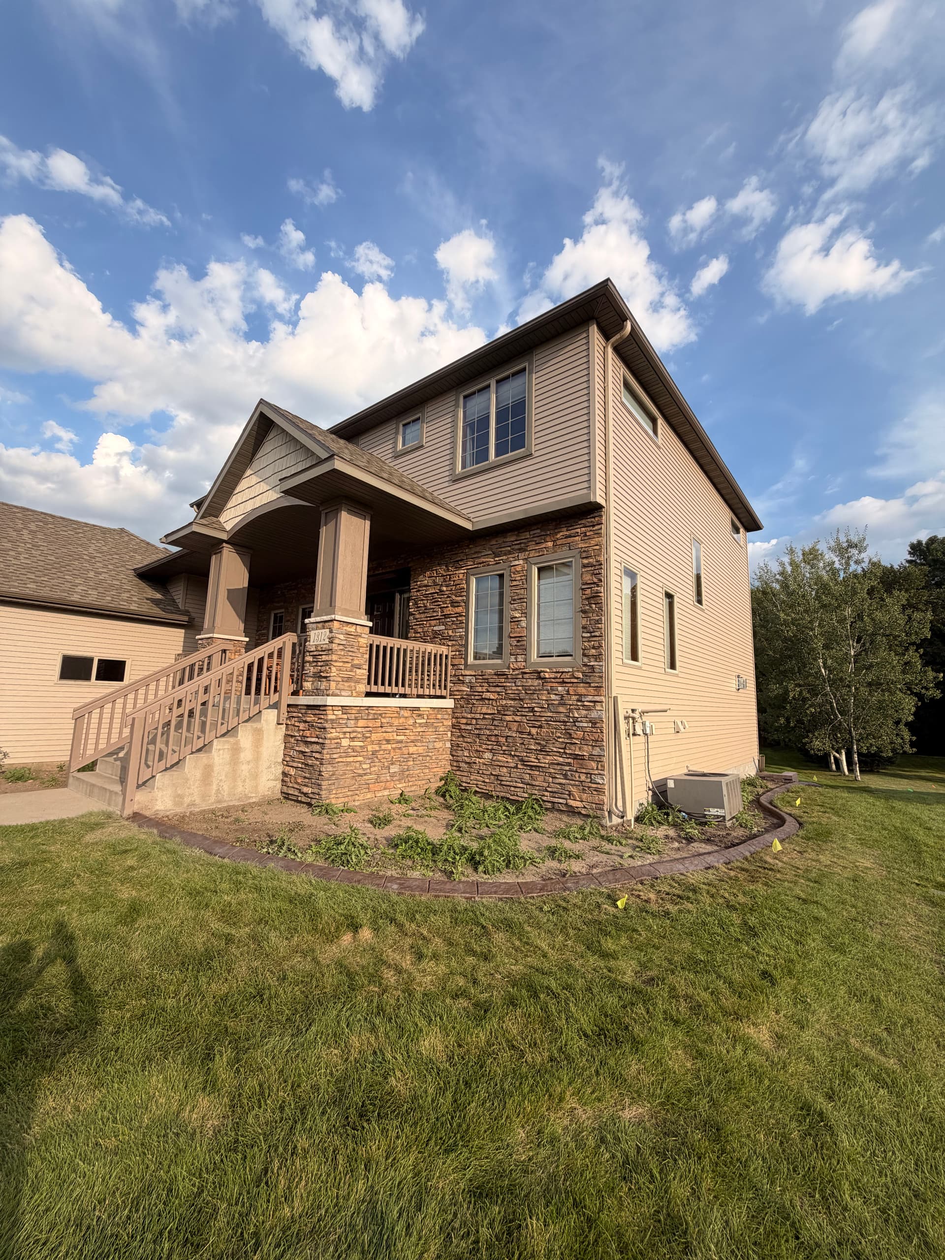Concrete Landscape Curbing Brings Clean Lines to Sartell Home image