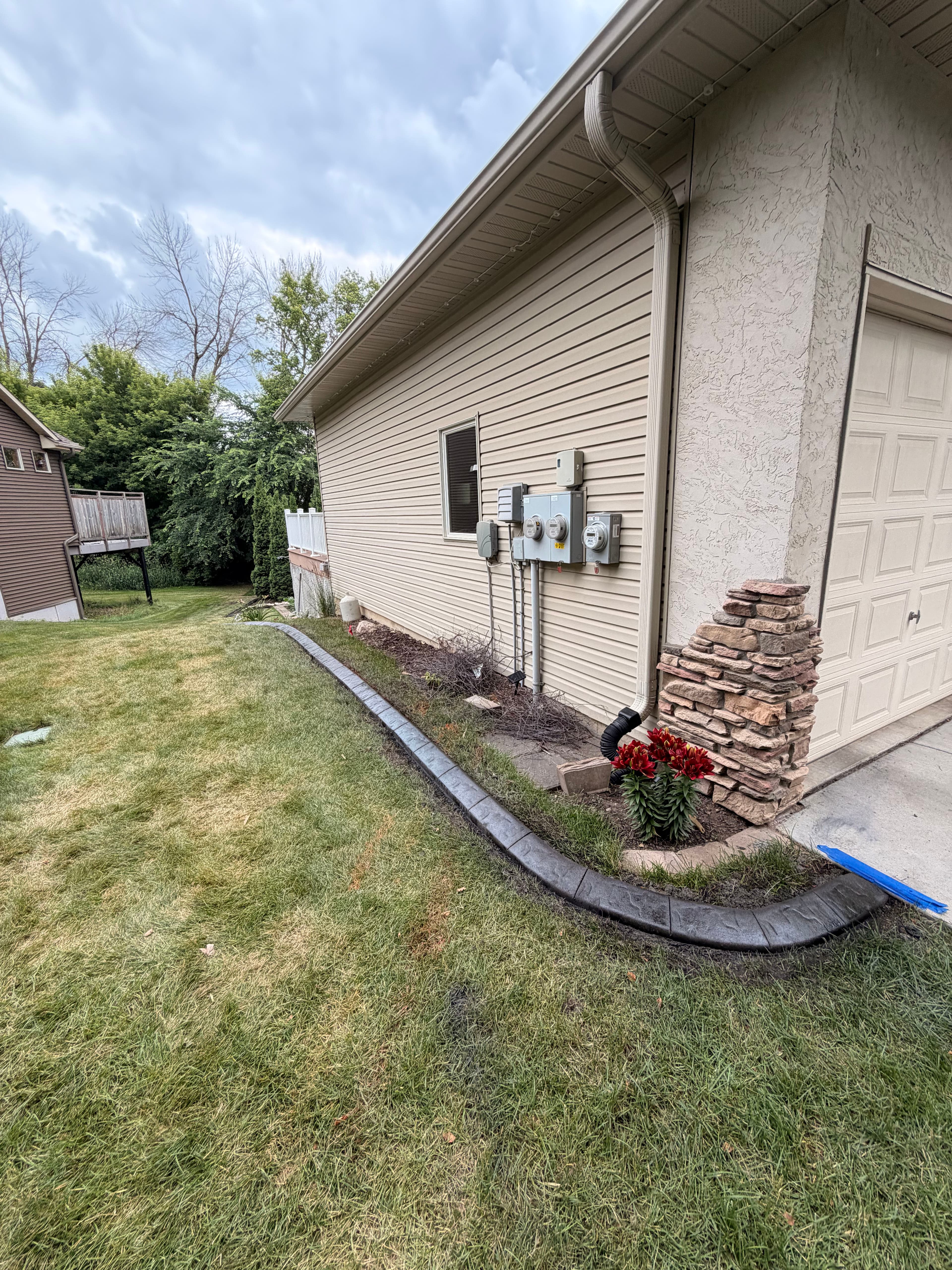 Project Charcoal Concrete Curbing with Slate Stamp in Elko New Market MN image