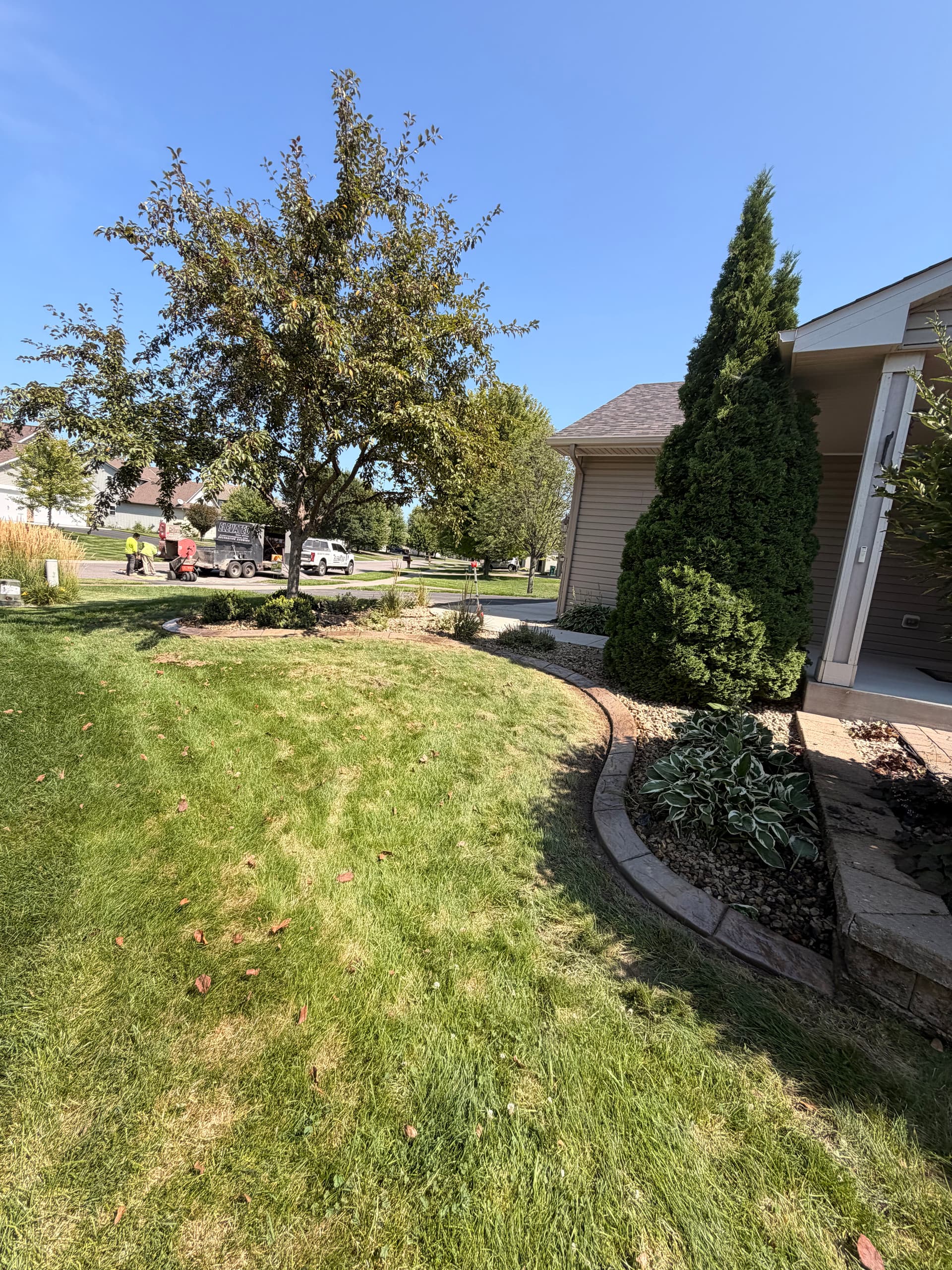 Gallery photos for Concrete Curbing Install Gives Otsego Landscape a Clean, Finished Edge: Image #3