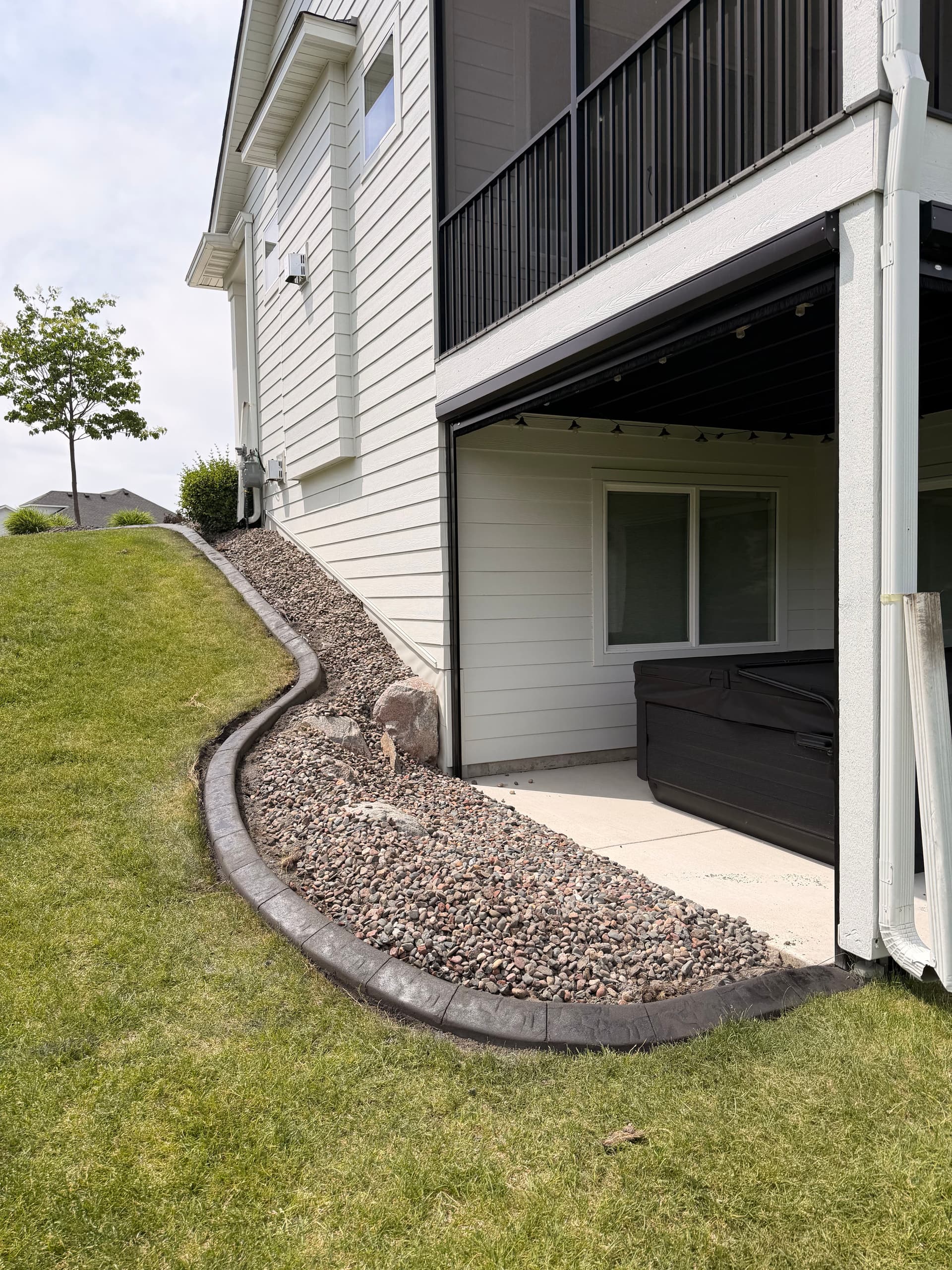 Gallery photos for Concrete Curbing in Storm Grey and Charcoal for St. Michael Home: Image #2