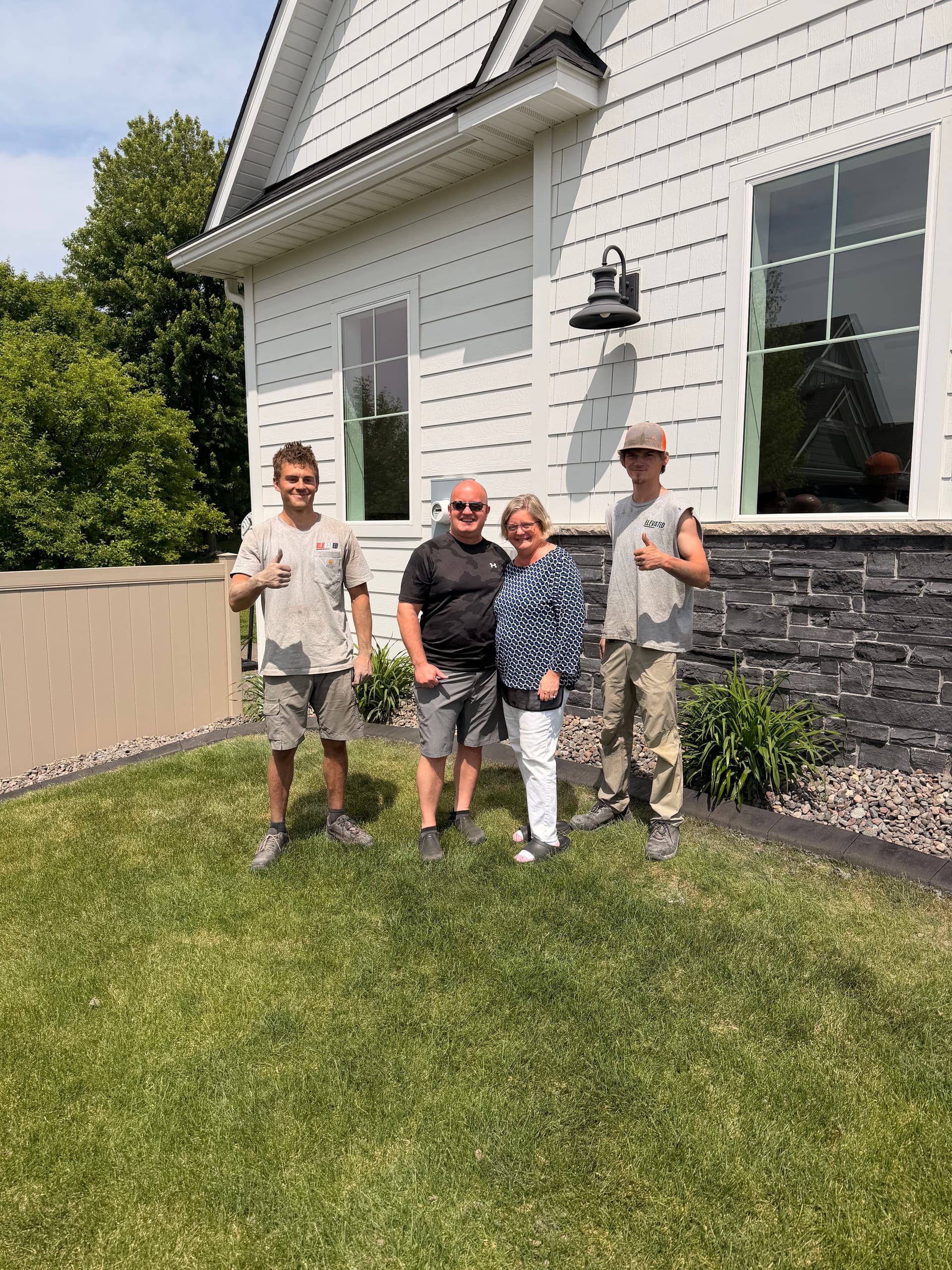 Gallery photos for Concrete Curbing in Storm Grey and Charcoal for St. Michael Home: Image #6