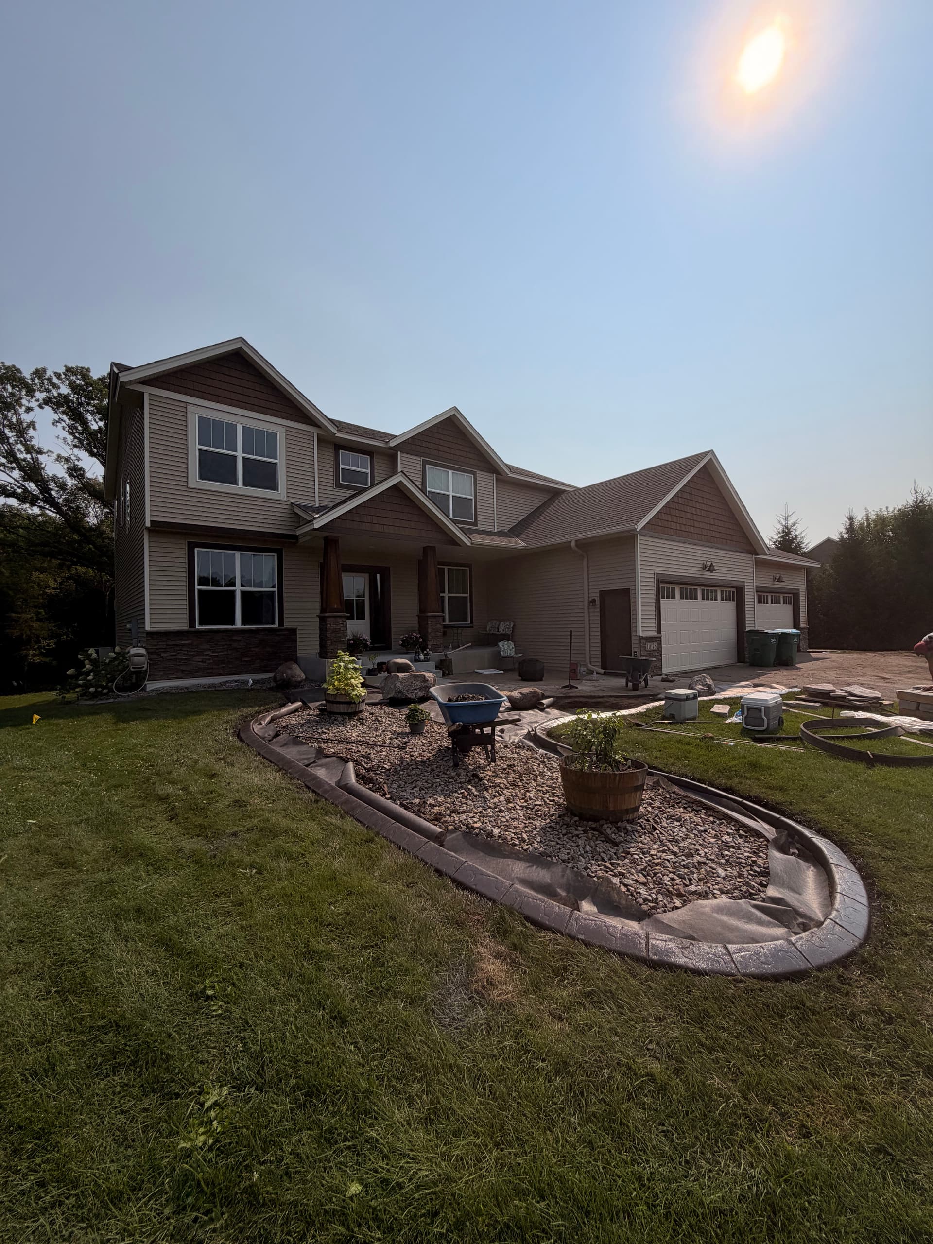 Gallery photos for Concrete Curbing Gives This Zimmerman Home Sharper Edges: Image #1
