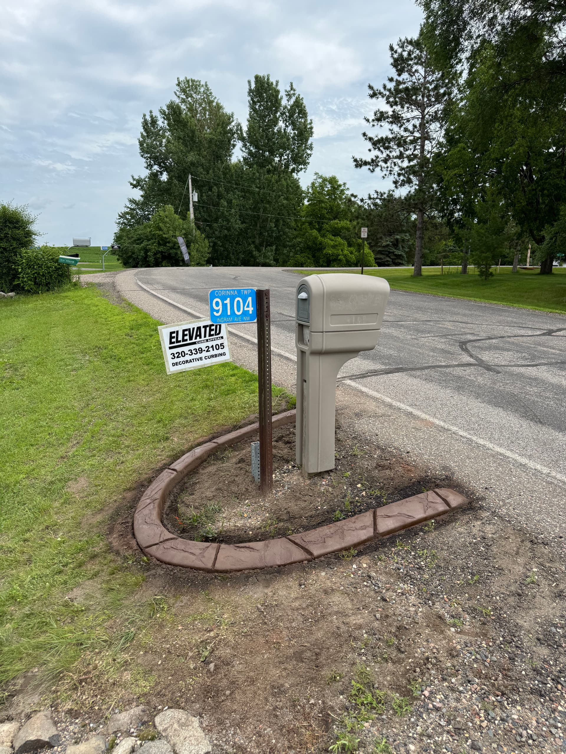 Gallery photos for Concrete Curbing with Granite Slate Stamp in Annandale: Image #3