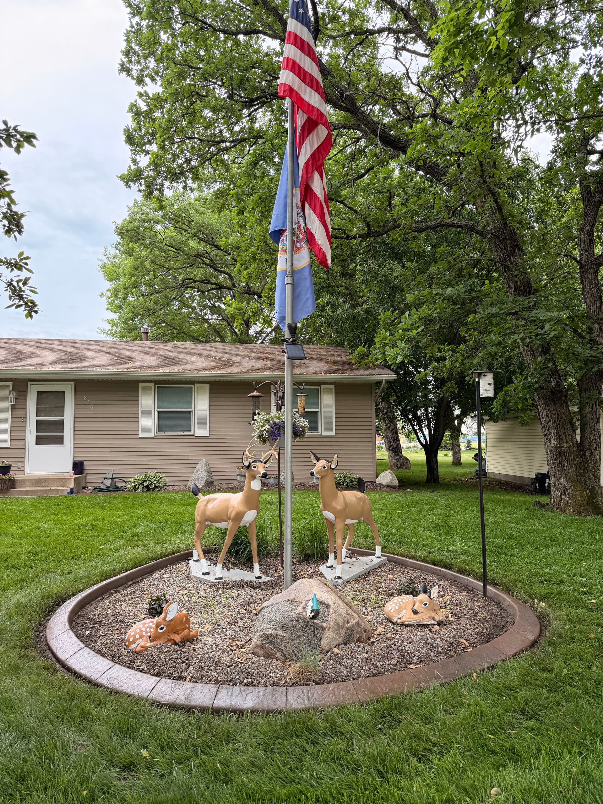 Concrete Curbing with Walnut Charcoal Finish in Big Lake image