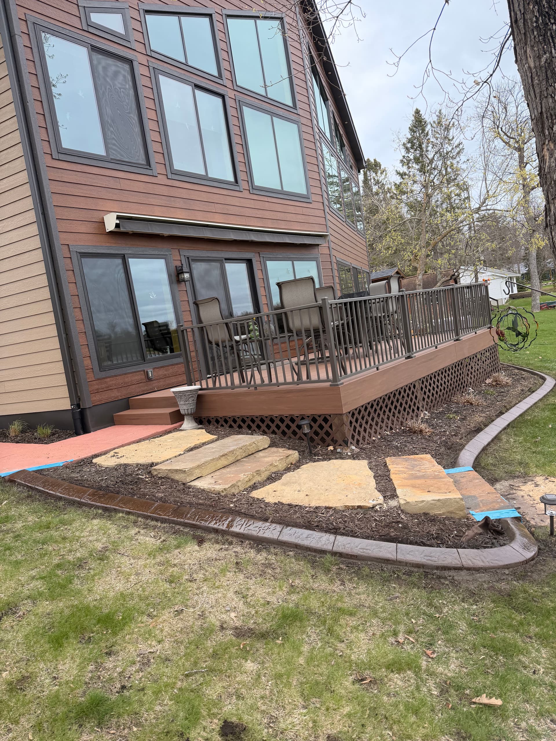 Gallery photos for Concrete Curbing With a Walnut and Charcoal Blend in Aitkin Minnesota: Image #3