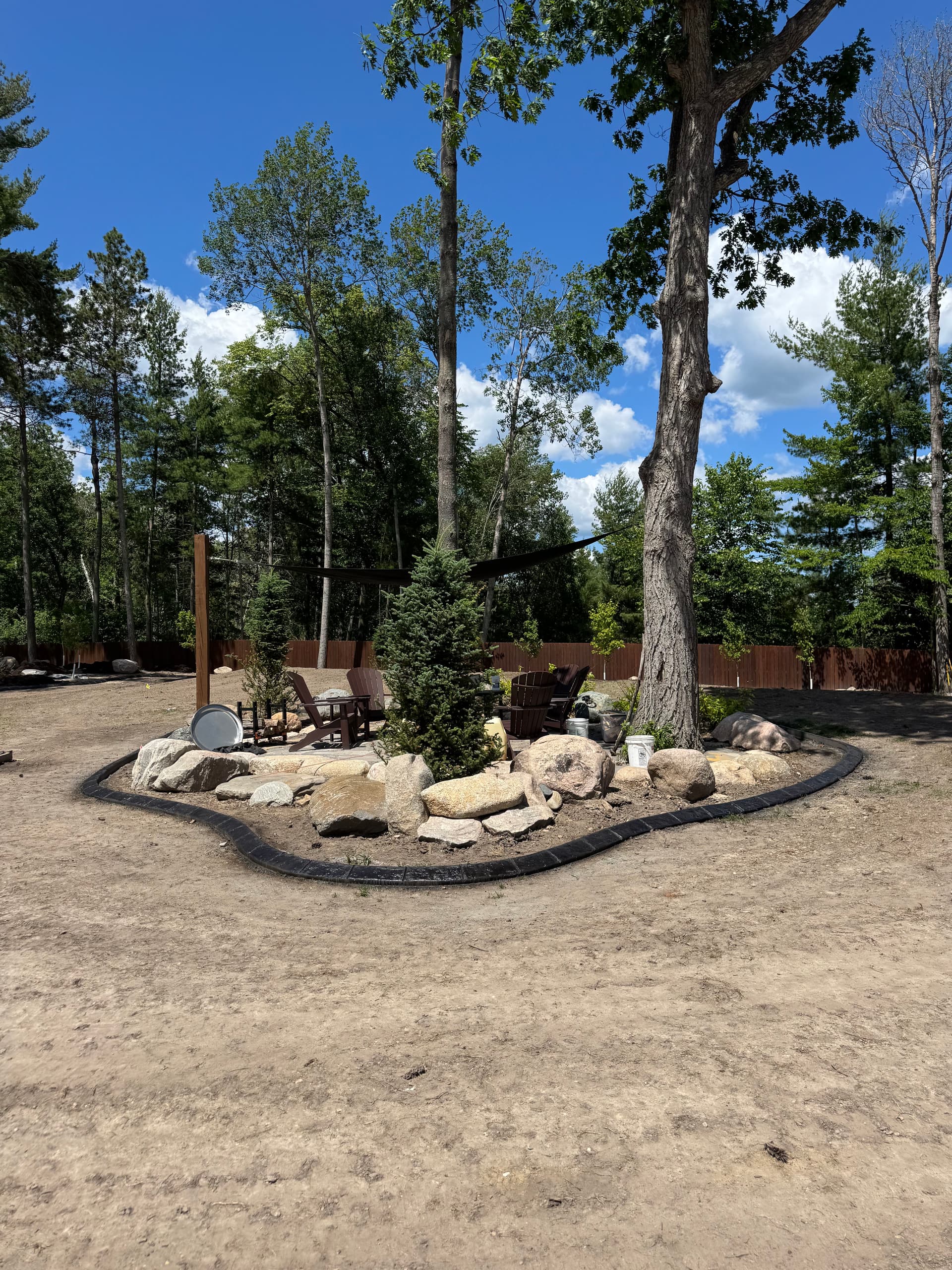 Gallery photos for Concrete Curbing with Deep Charcoal Finish in Walker MN: Image #2