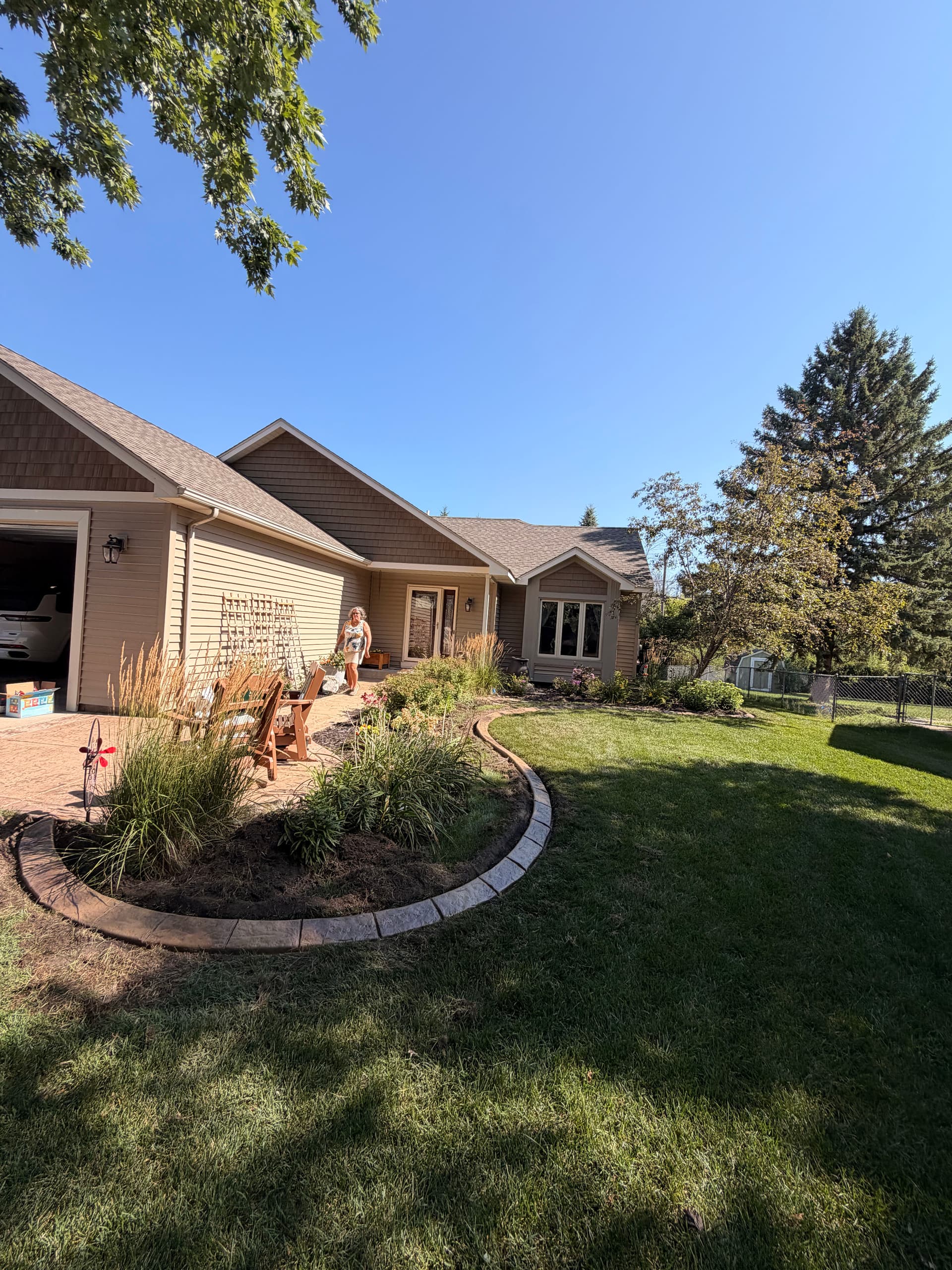 Concrete Curb Landscape Edging Installed in White Bear Lake image