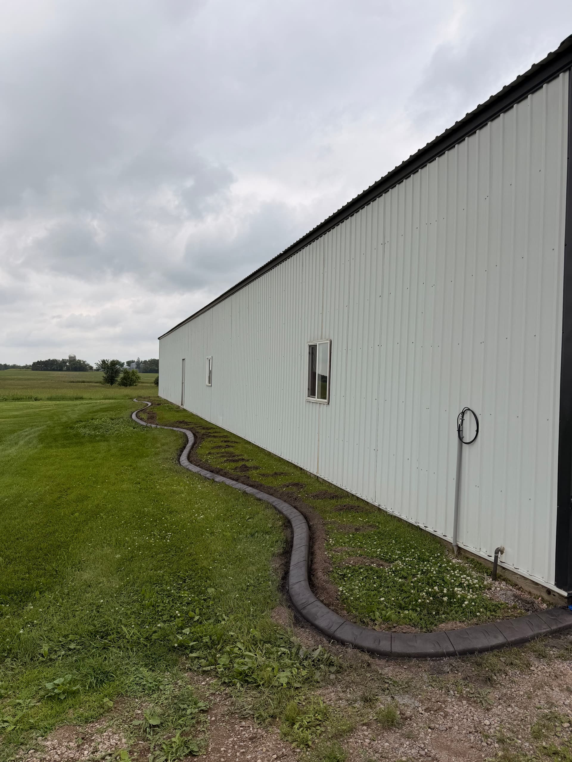 Charcoal Concrete Curbing with Slate Stamp in Rice MN image