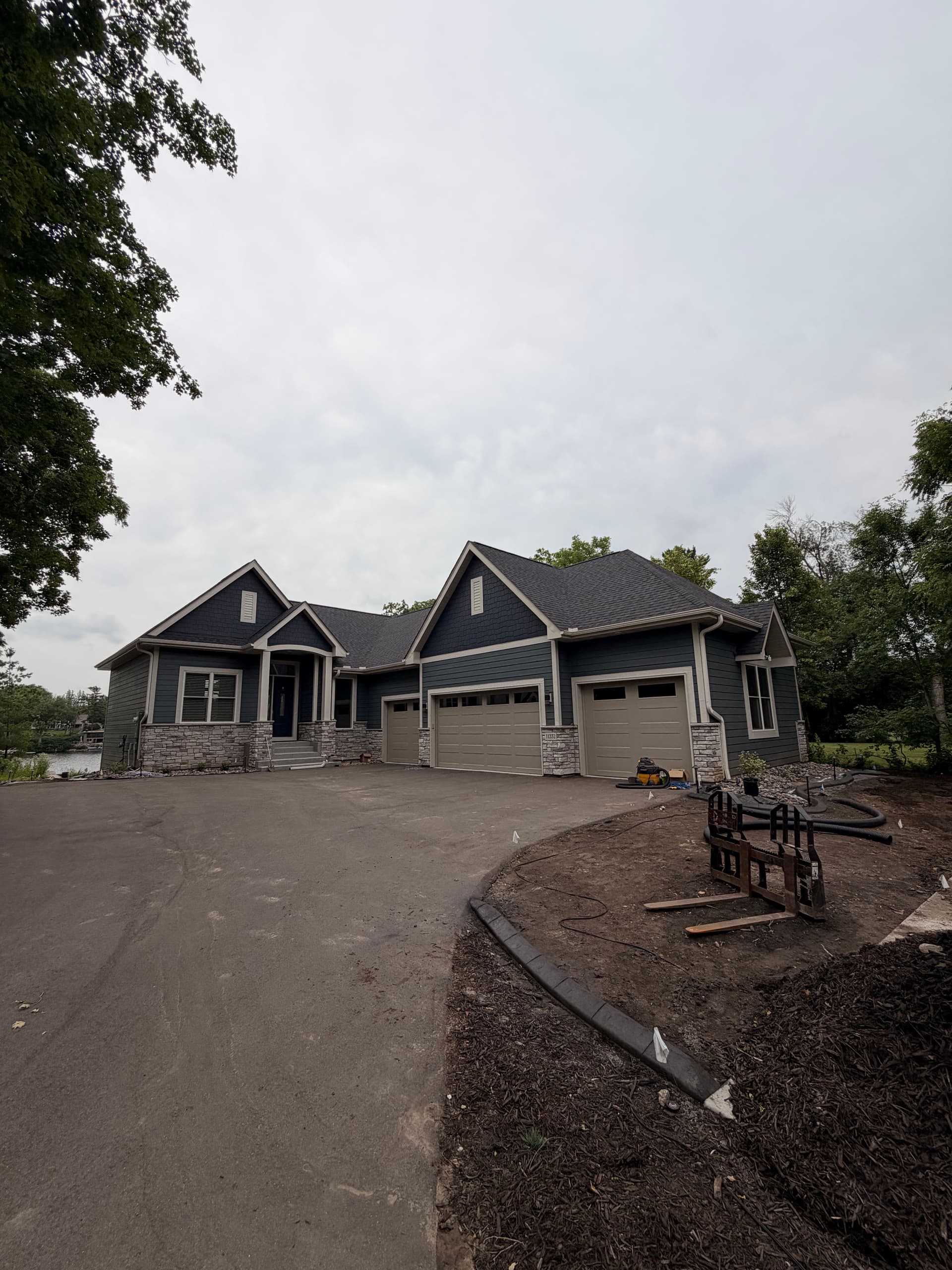 Concrete Curbing with Charcoal Slate Stamp in Champlin image