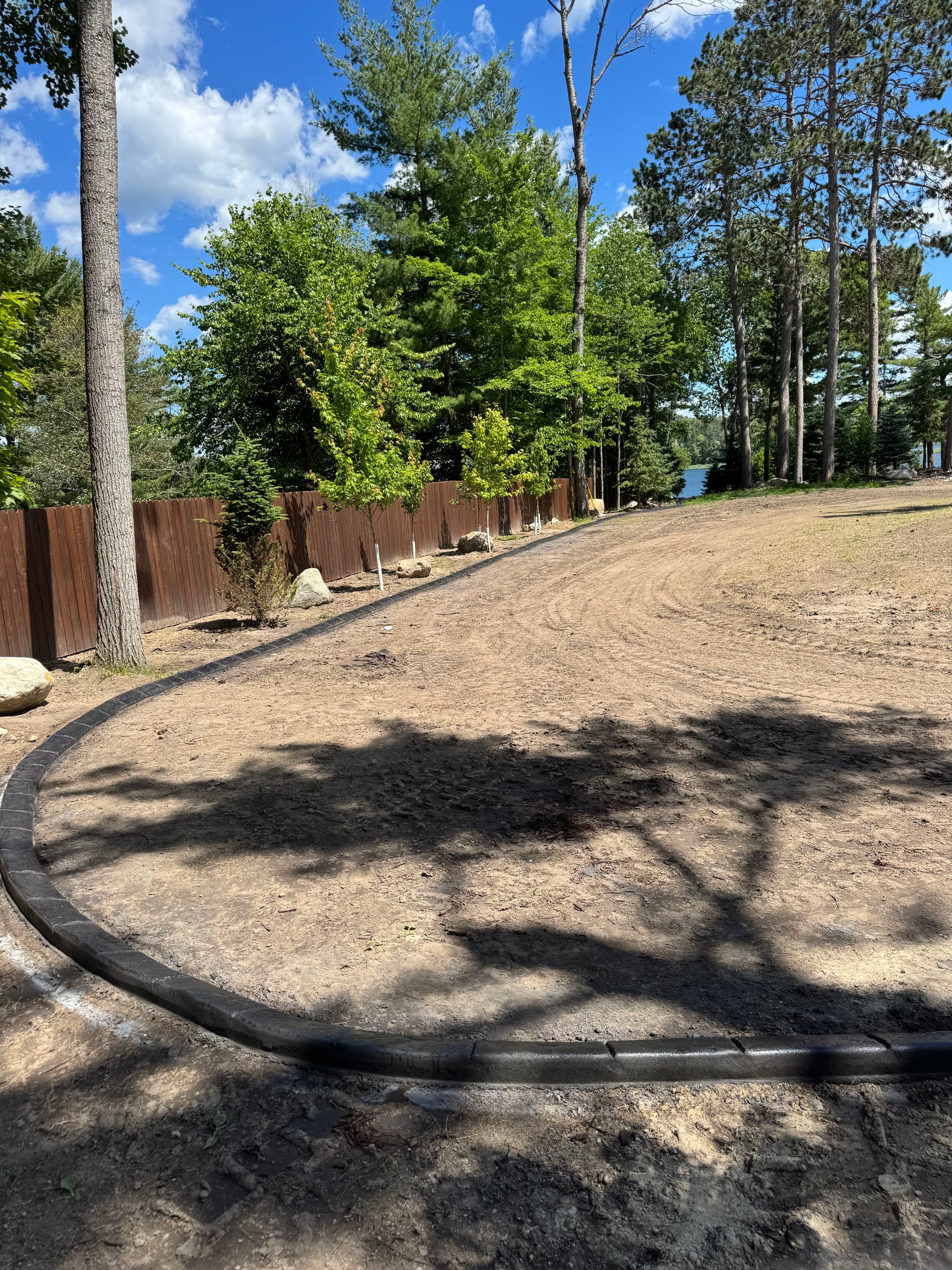 Gallery photos for Concrete Curbing with Deep Charcoal Finish in Walker MN: Image #4
