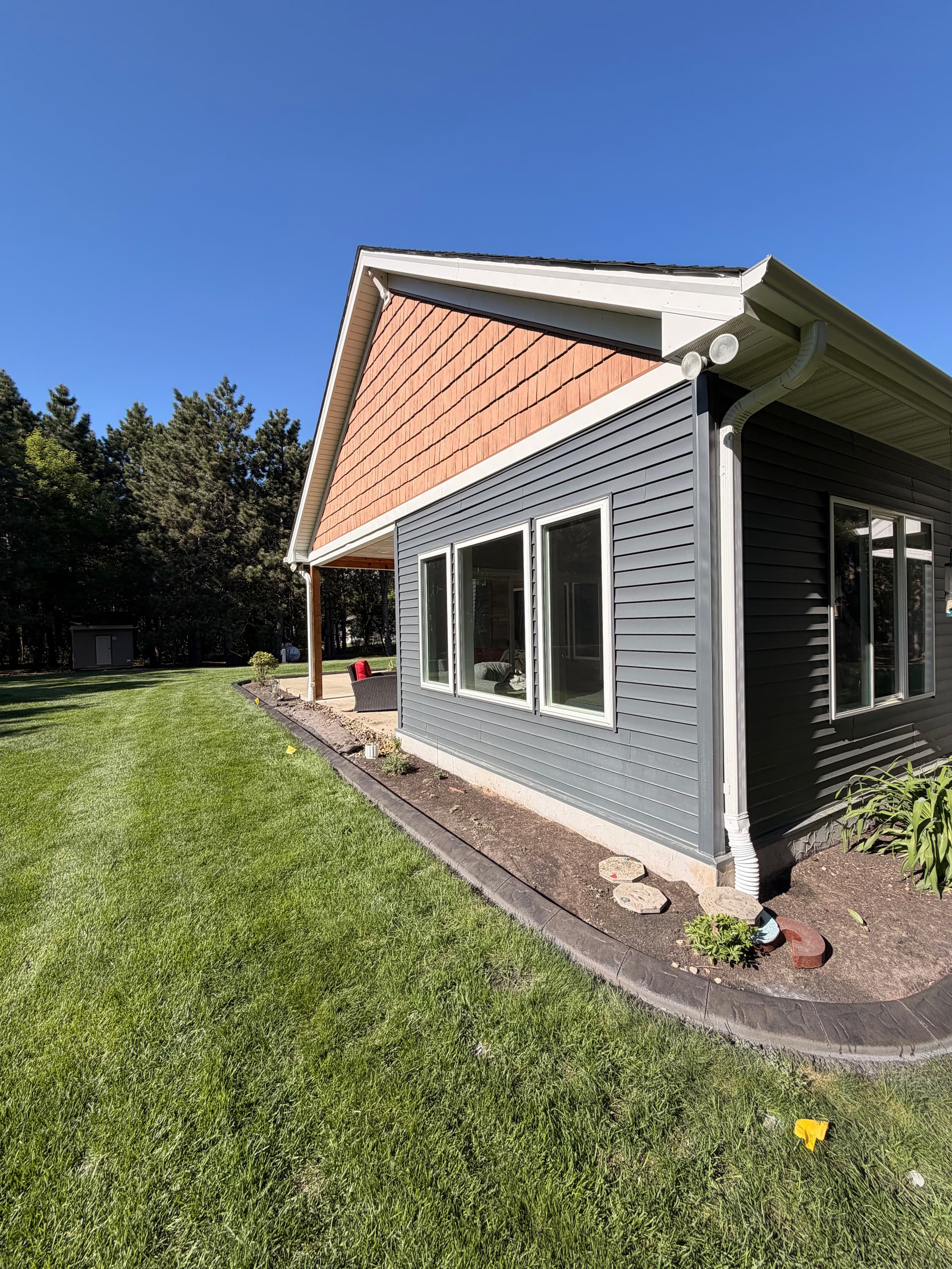 Gallery photos for Concrete Curbing with Slate Roller Stamp in Cambridge MN: Image #2