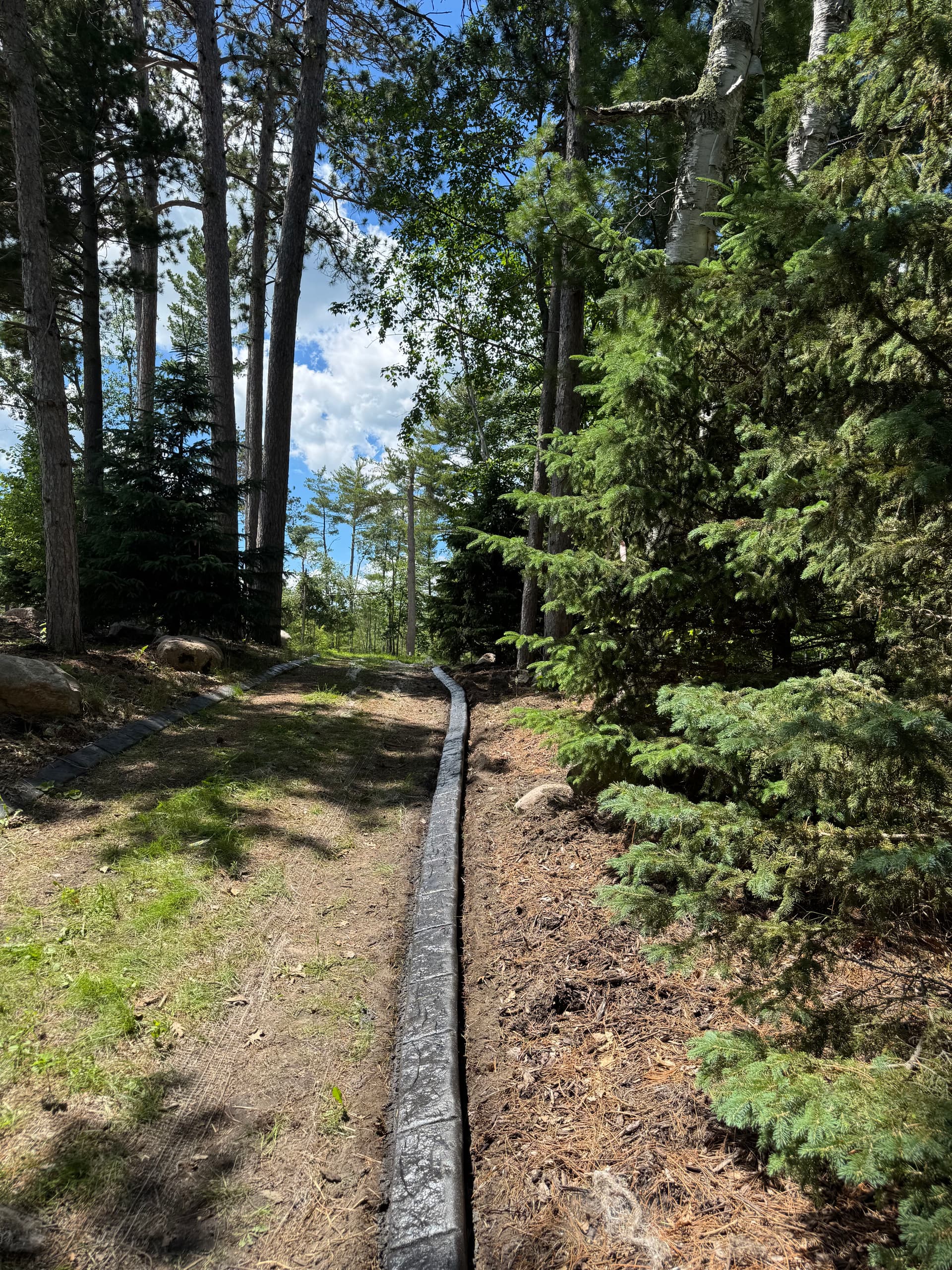 Gallery photos for Concrete Curbing with Deep Charcoal Finish in Walker MN: Image #5