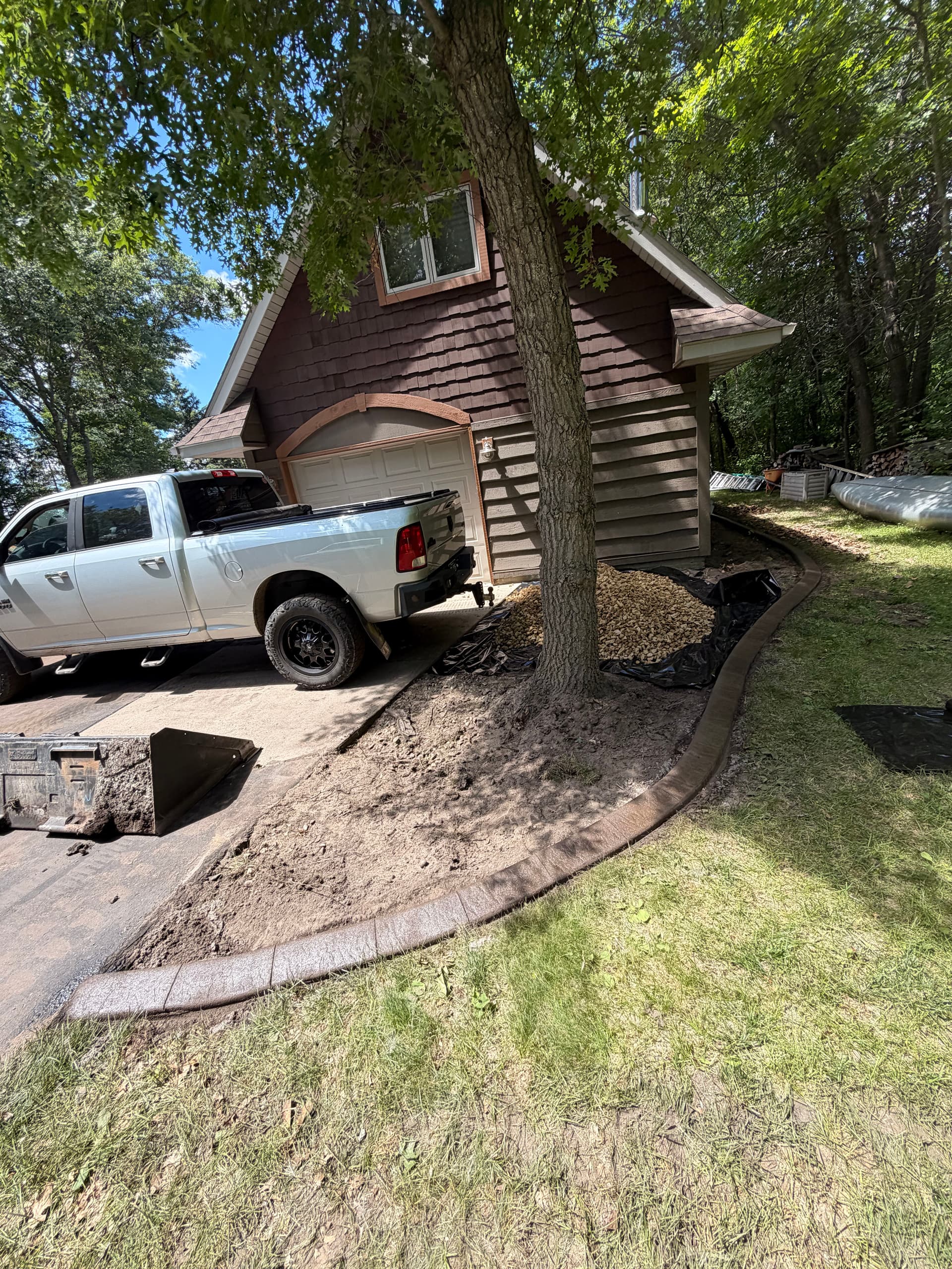 Gallery photos for Concrete Curbing with Walnut Color and Limestone Stamp in Baxter MN: Image #4