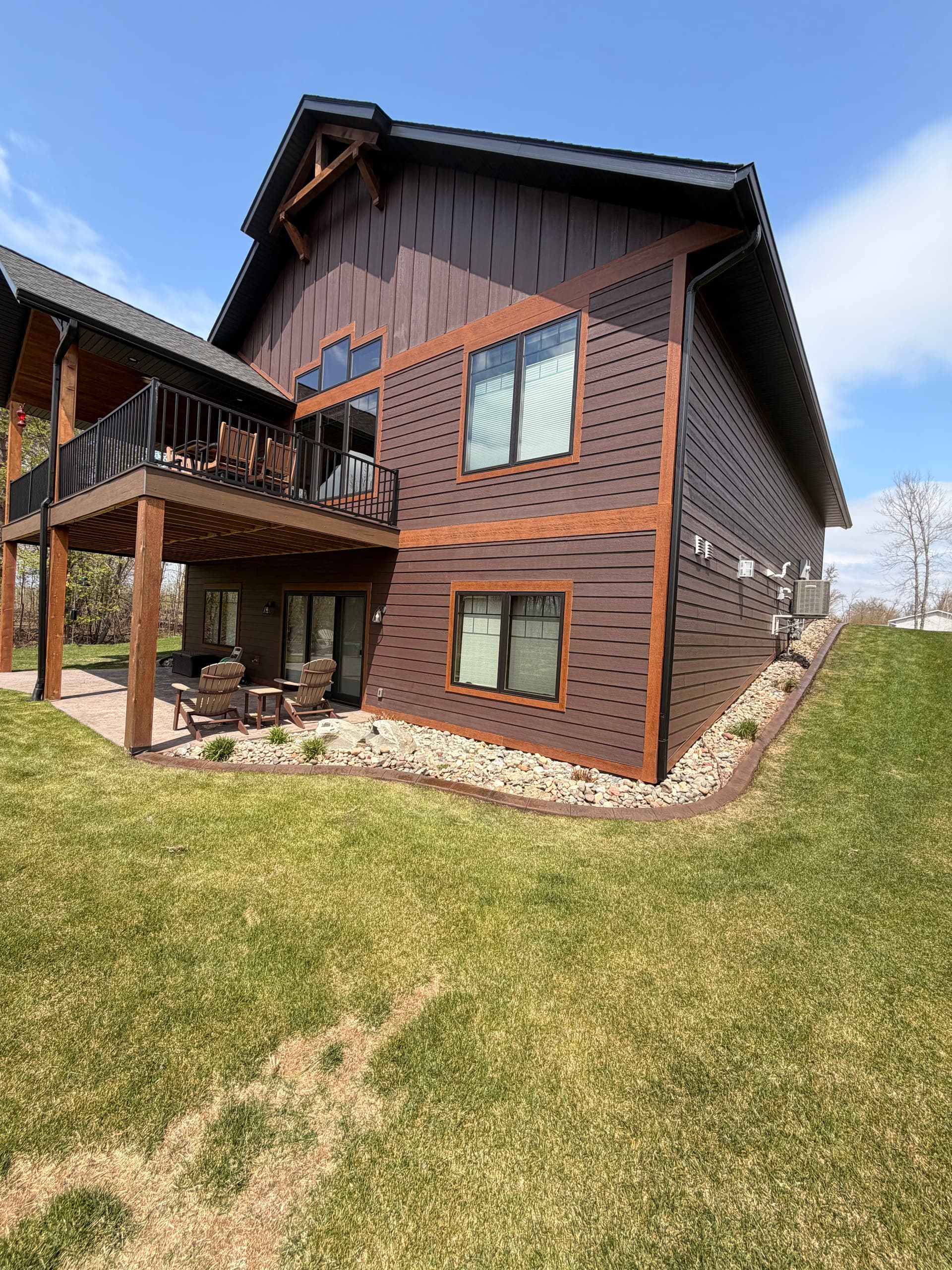 Concrete Curbing at a Brainerd Lakes Area Lake Home image