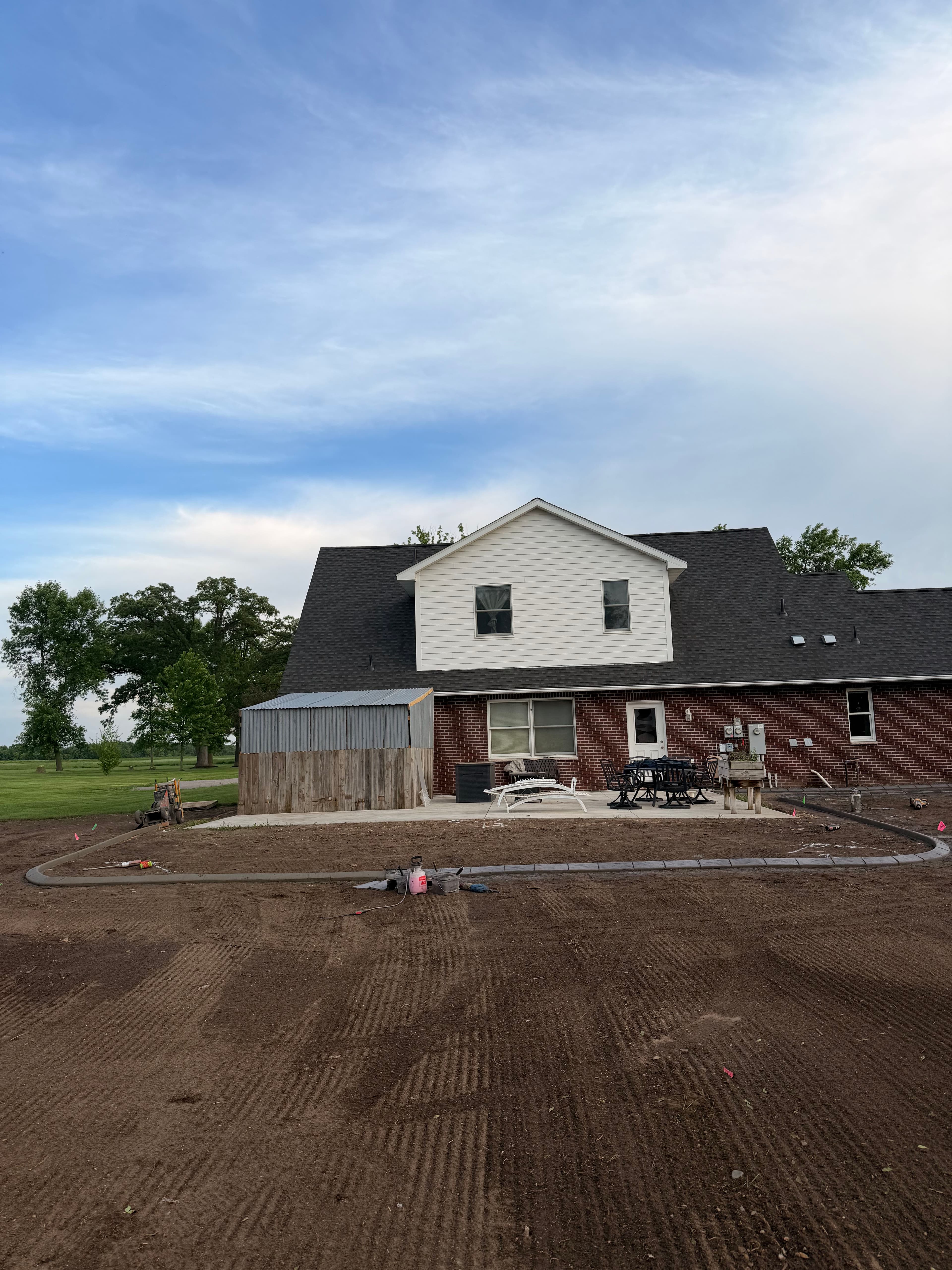 Project Concrete Curbing in Storm Grey and Charcoal for Foley Home image