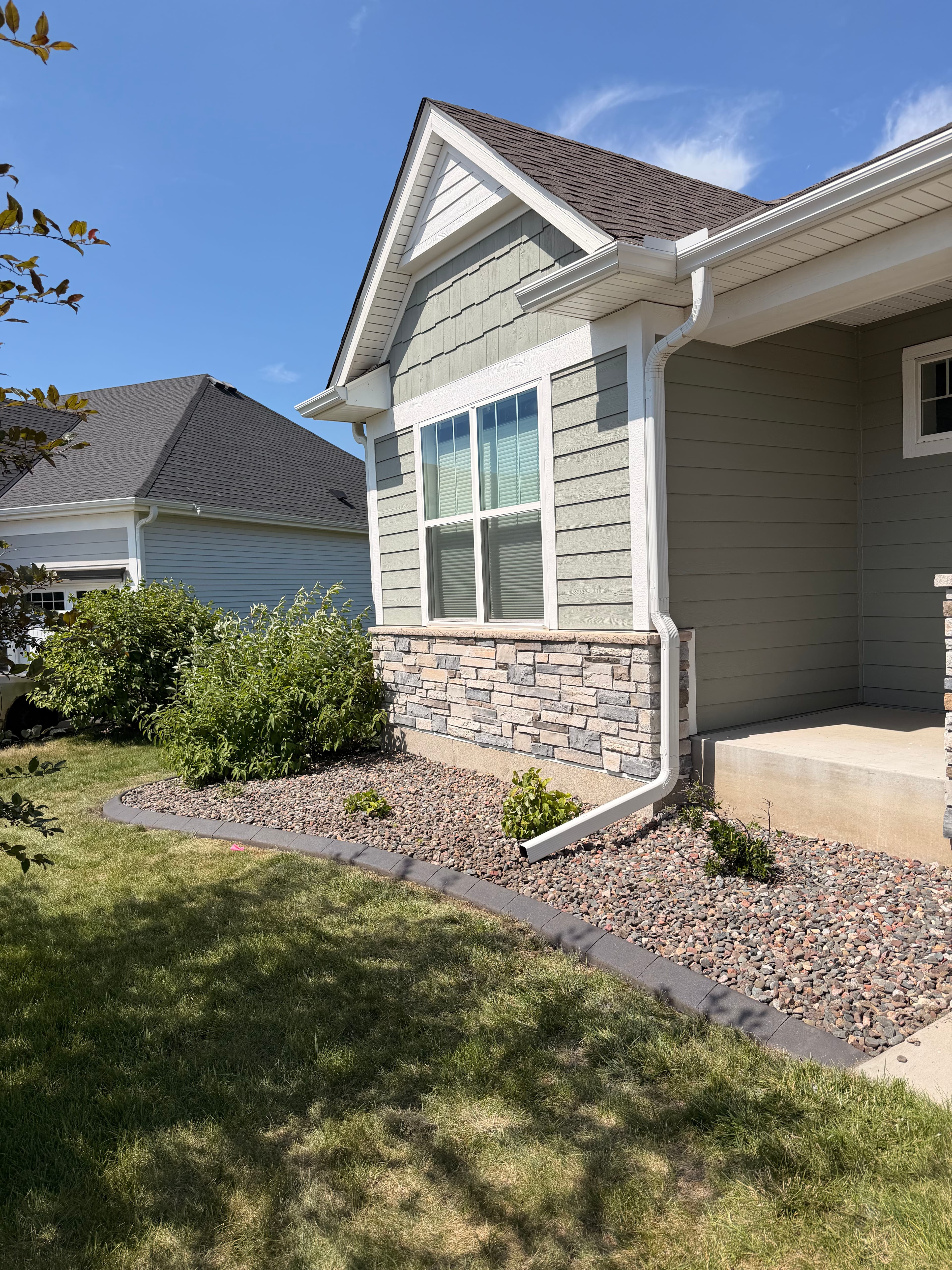 Project Charcoal Concrete Curbing Gives Maple Grove Home Sharp Edges image