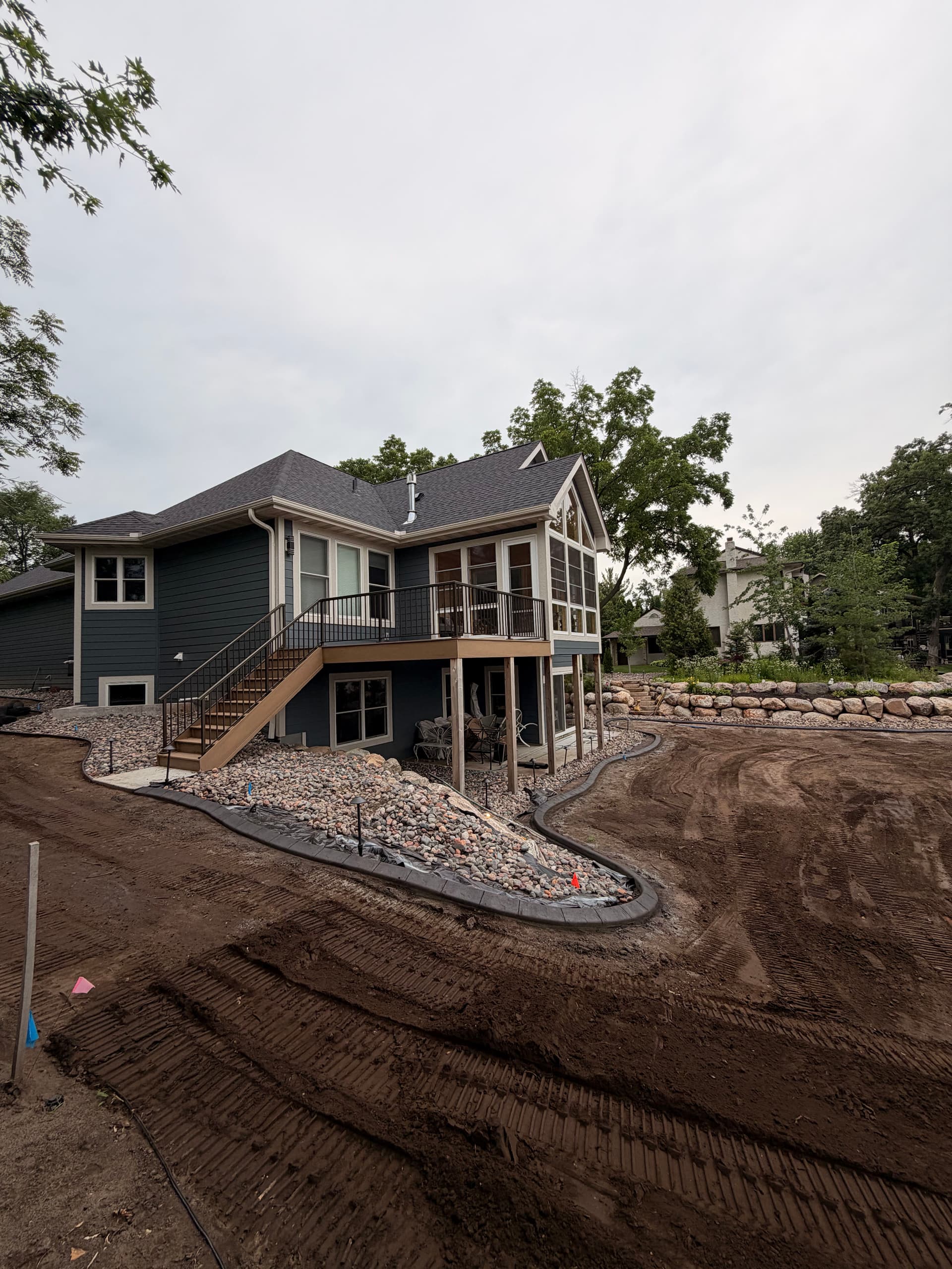Gallery photos for Concrete Curbing with Charcoal Slate Stamp in Champlin: Image #3
