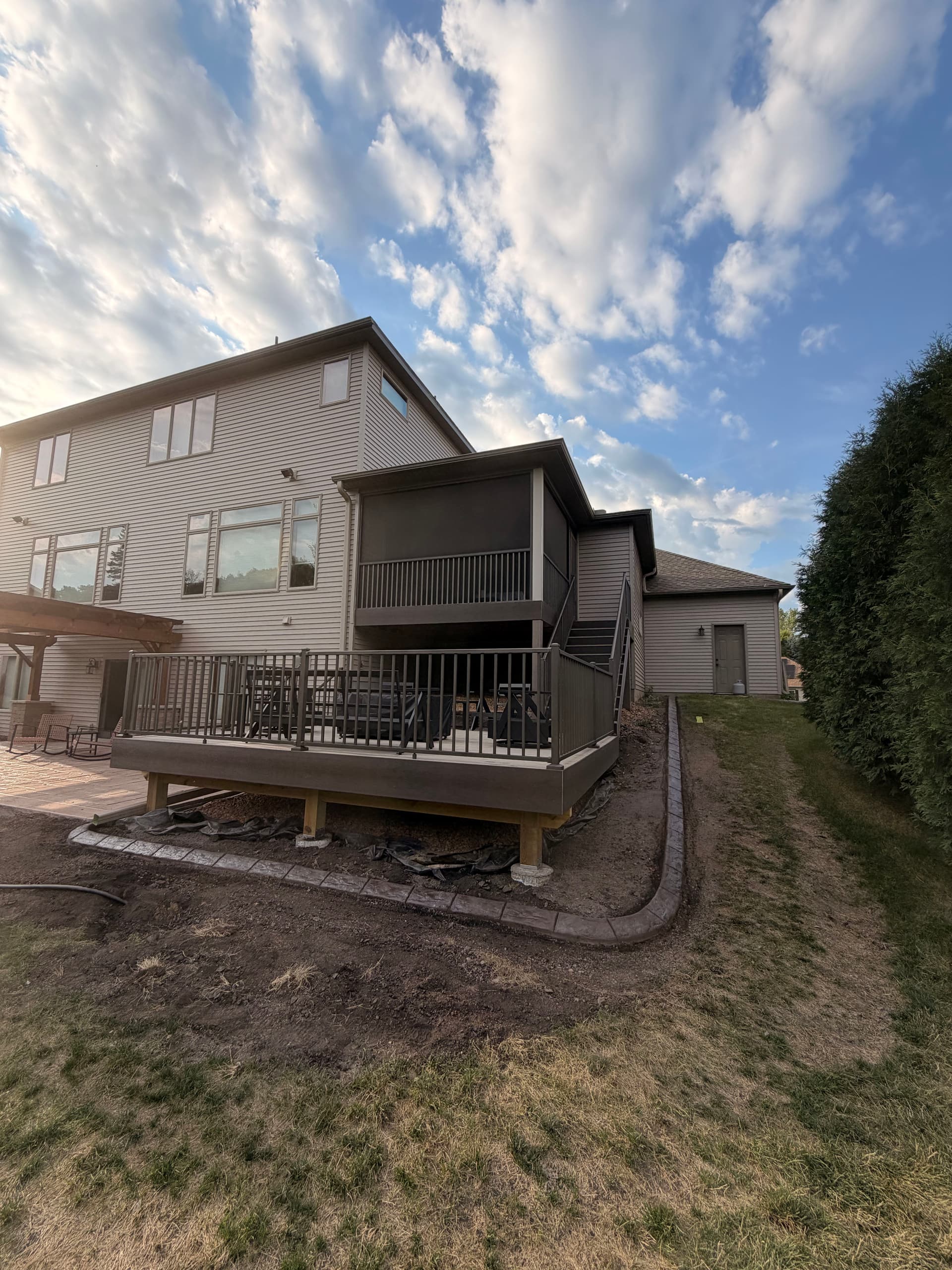 Gallery photos for Concrete Landscape Curbing Brings Clean Lines to Sartell Home: Image #2
