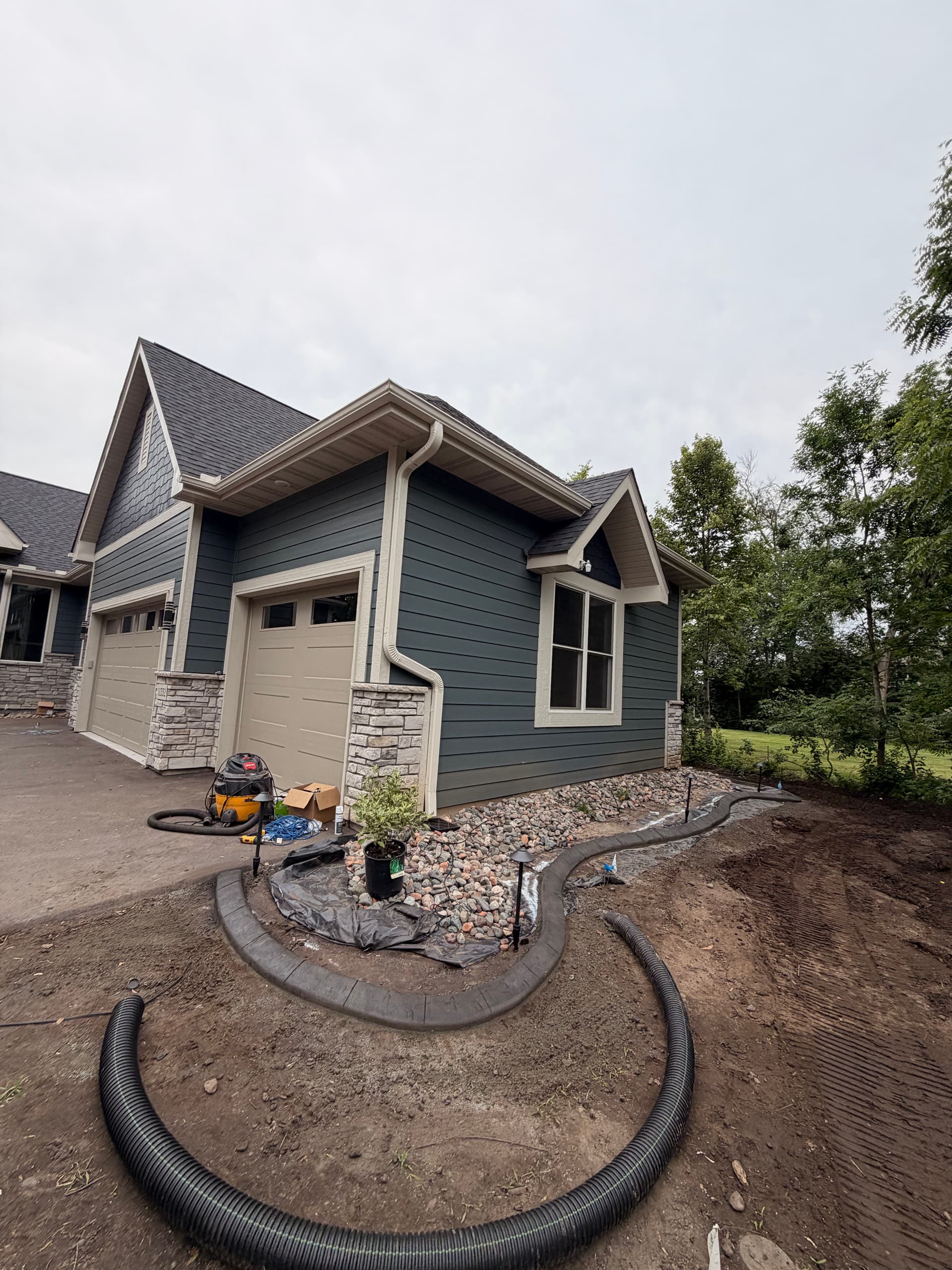 Gallery photos for Concrete Curbing with Charcoal Slate Stamp in Champlin: Image #1
