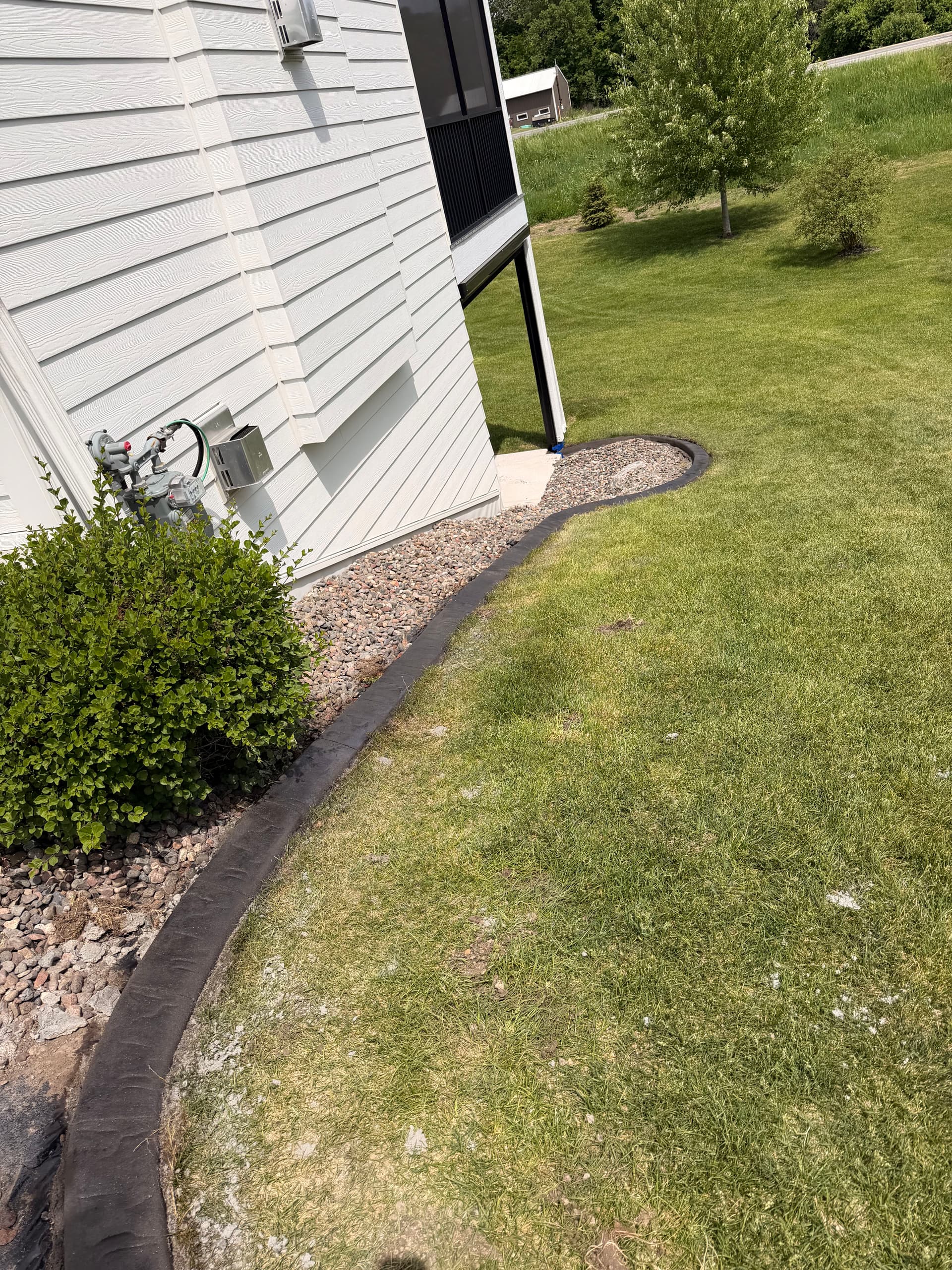 Gallery photos for Concrete Curbing in Storm Grey and Charcoal for St. Michael Home: Image #1