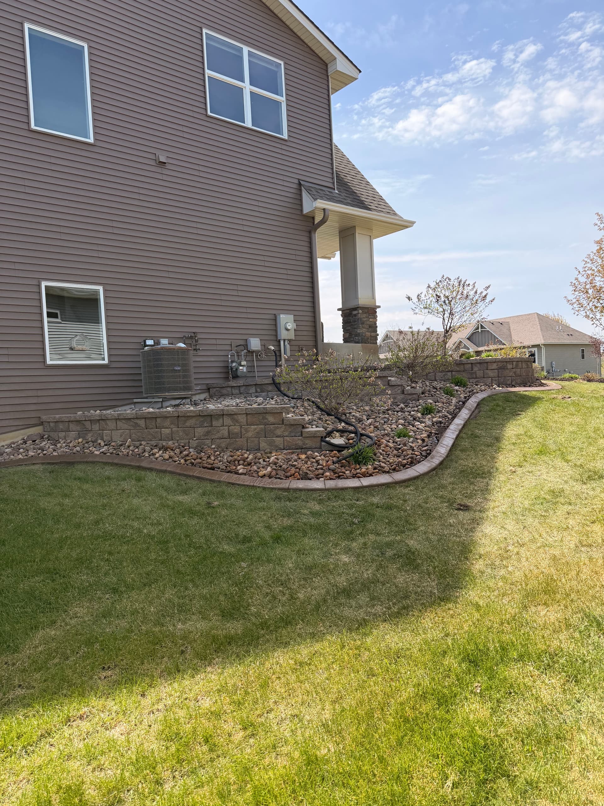Gallery photos for Stamped Concrete Edging and Curb Appeal Done Right in Otsego: Image #1