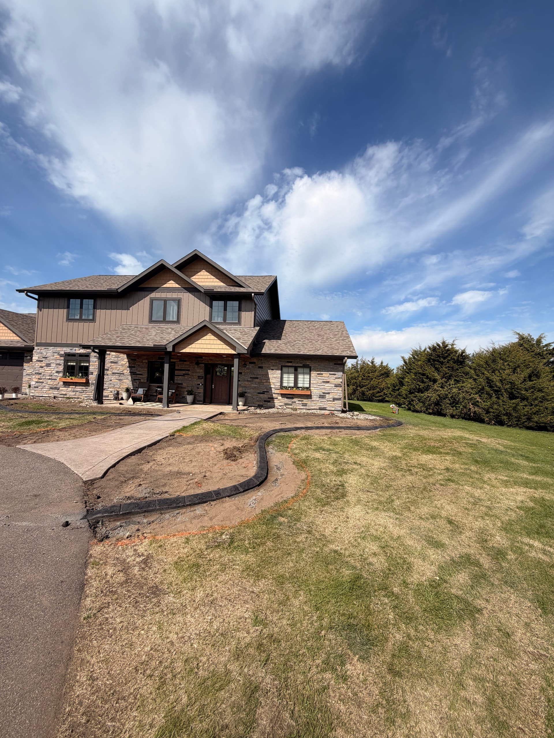 Gallery photos for Concrete Curbing with Spanish Stamp Finish in Rice MN: Image #1