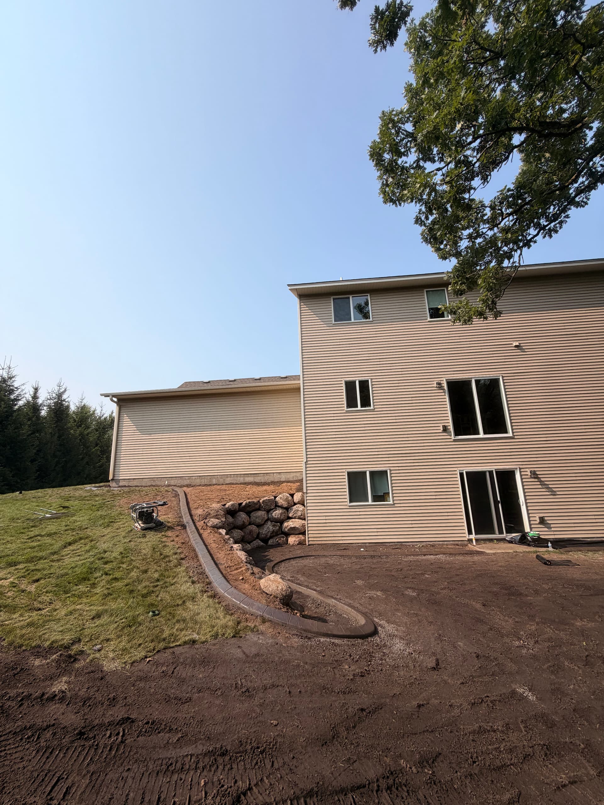 Gallery photos for Concrete Curbing Gives This Zimmerman Home Sharper Edges: Image #4