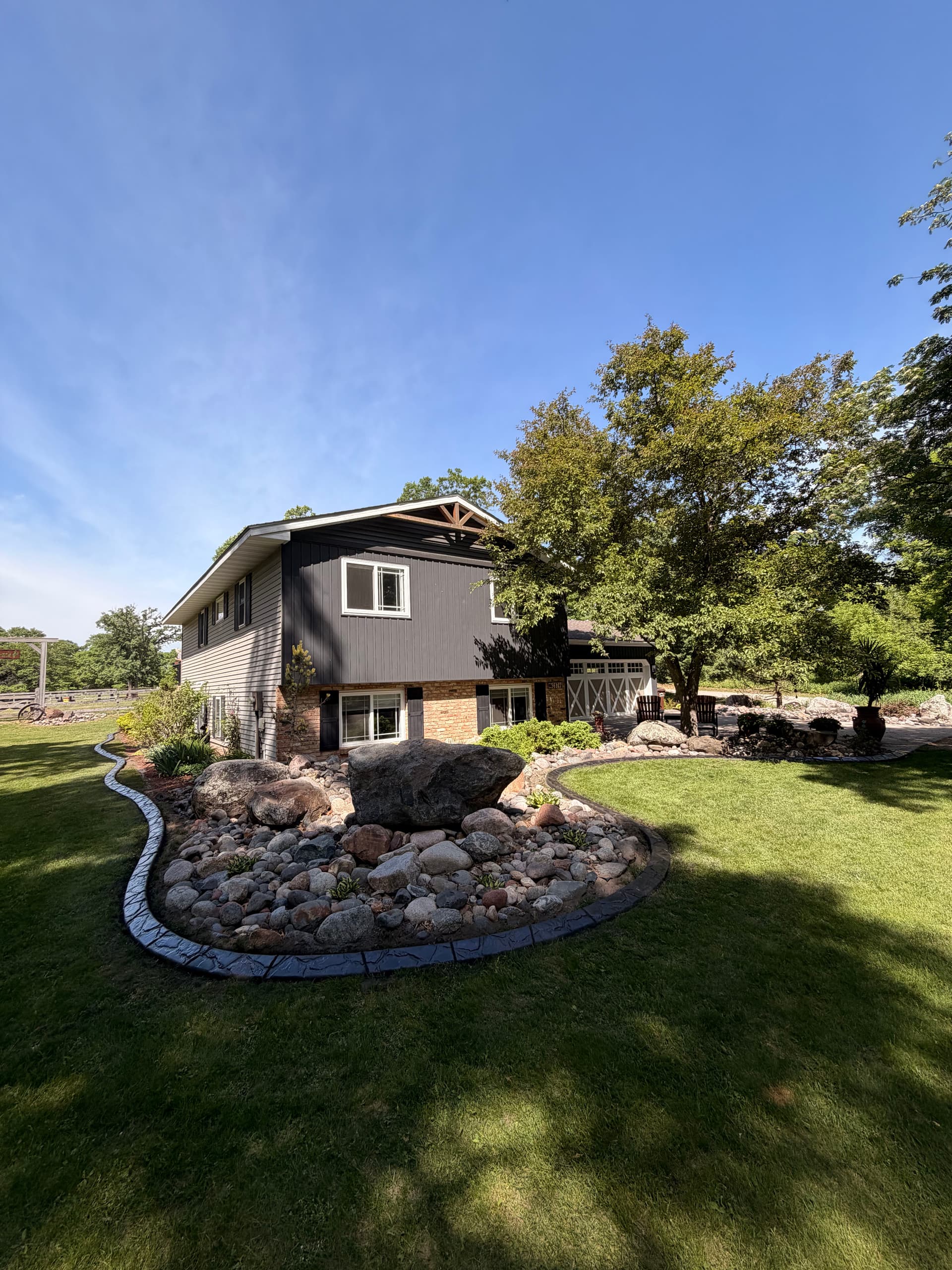 Concrete Curbing with Granite Slate Stamp in Zimmerman image