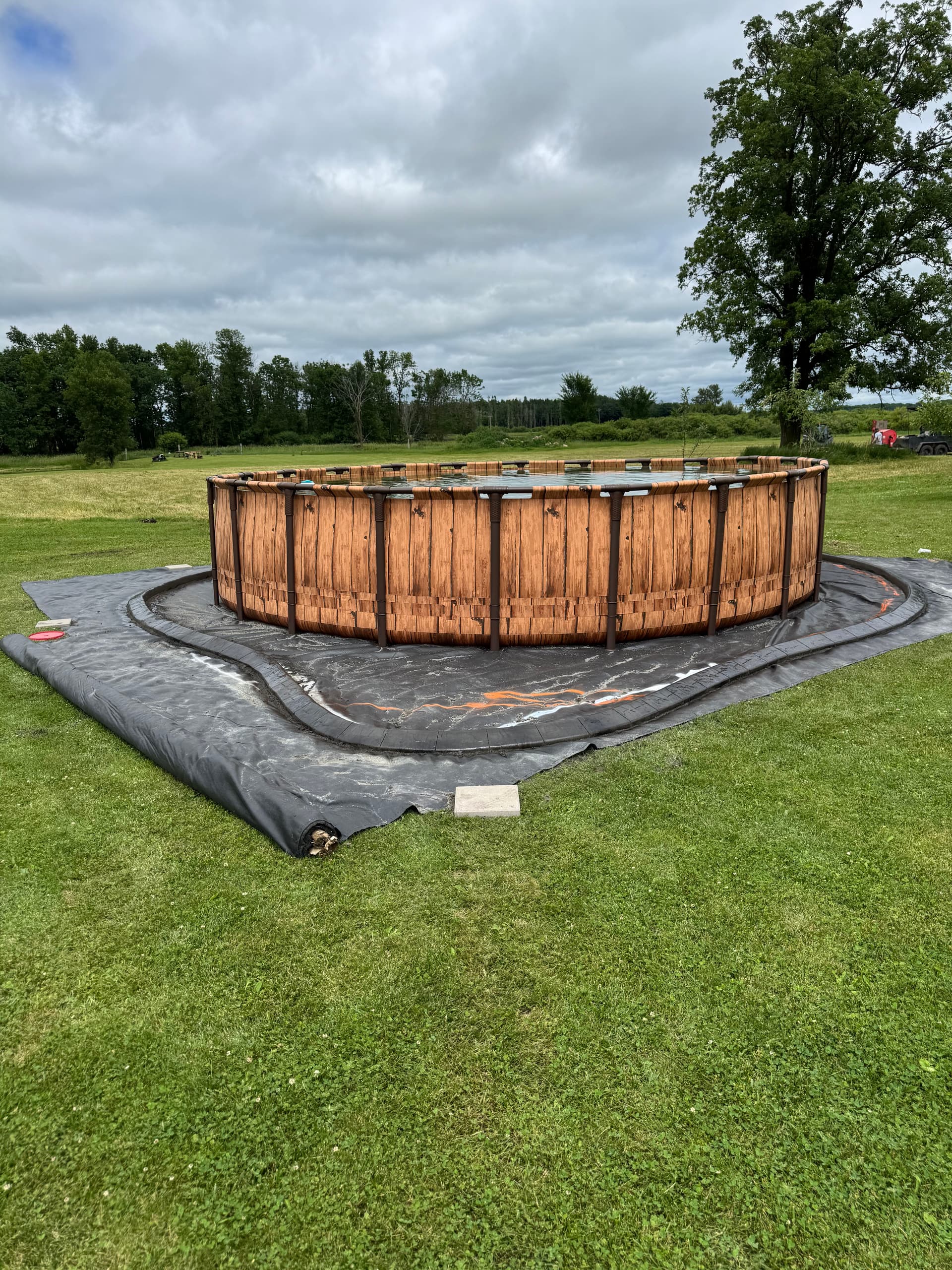 Concrete Curbing Around a Pool in Hillman Minnesota image