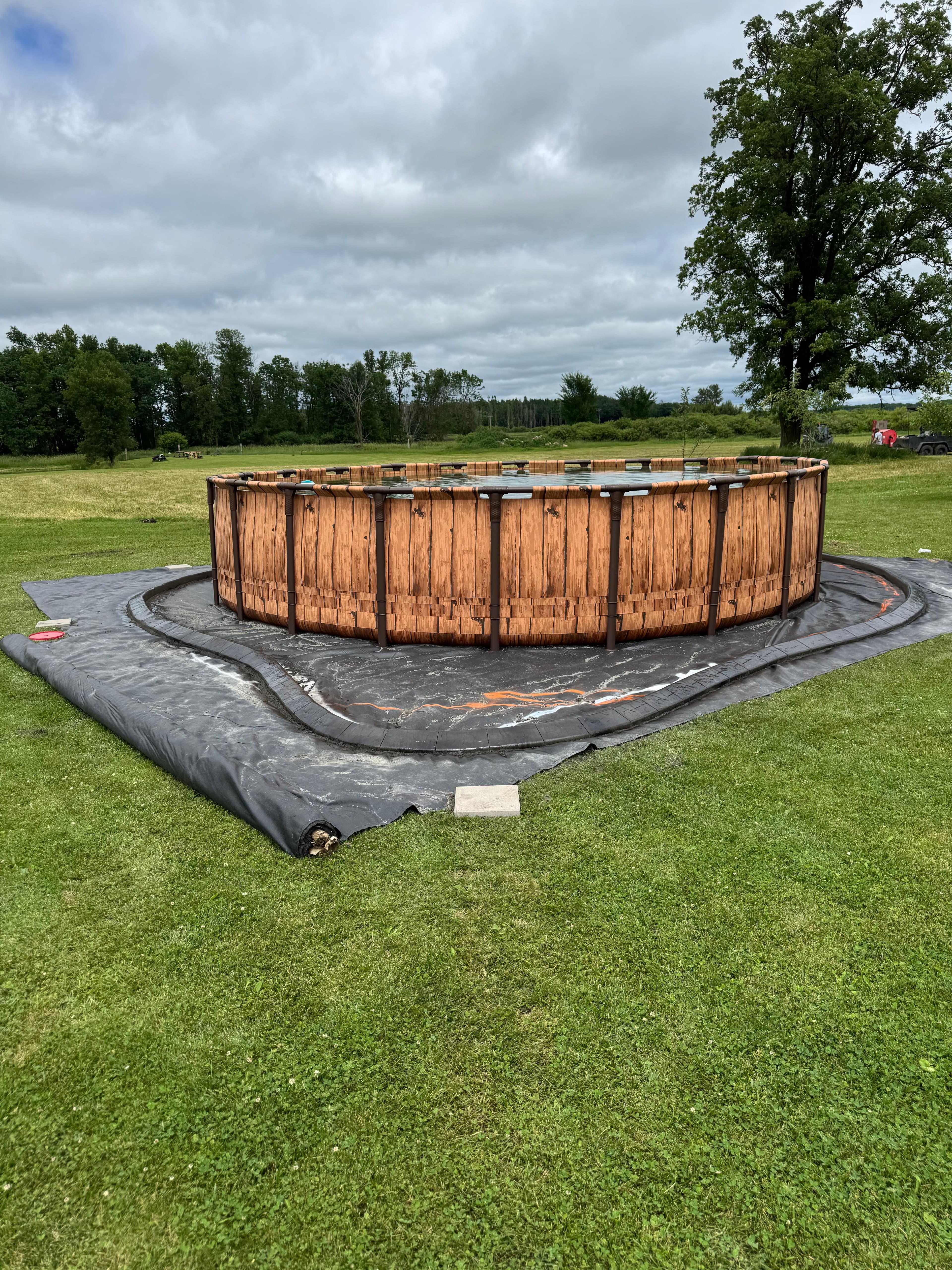 Project Concrete Curbing Around a Pool in Hillman Minnesota image