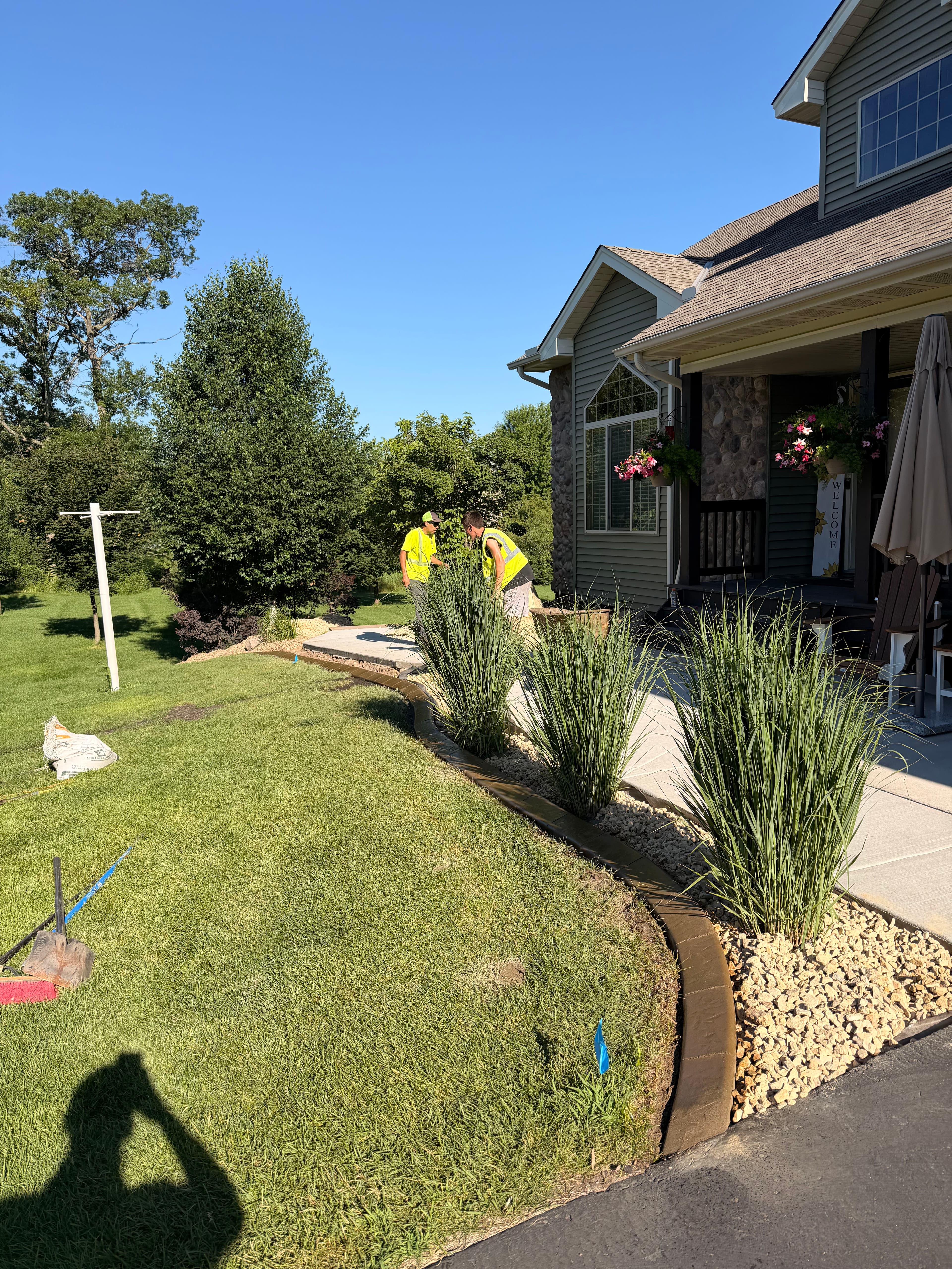 Project Concrete Curbing with Wheat Color and Limestone Stamp in East Bethel image