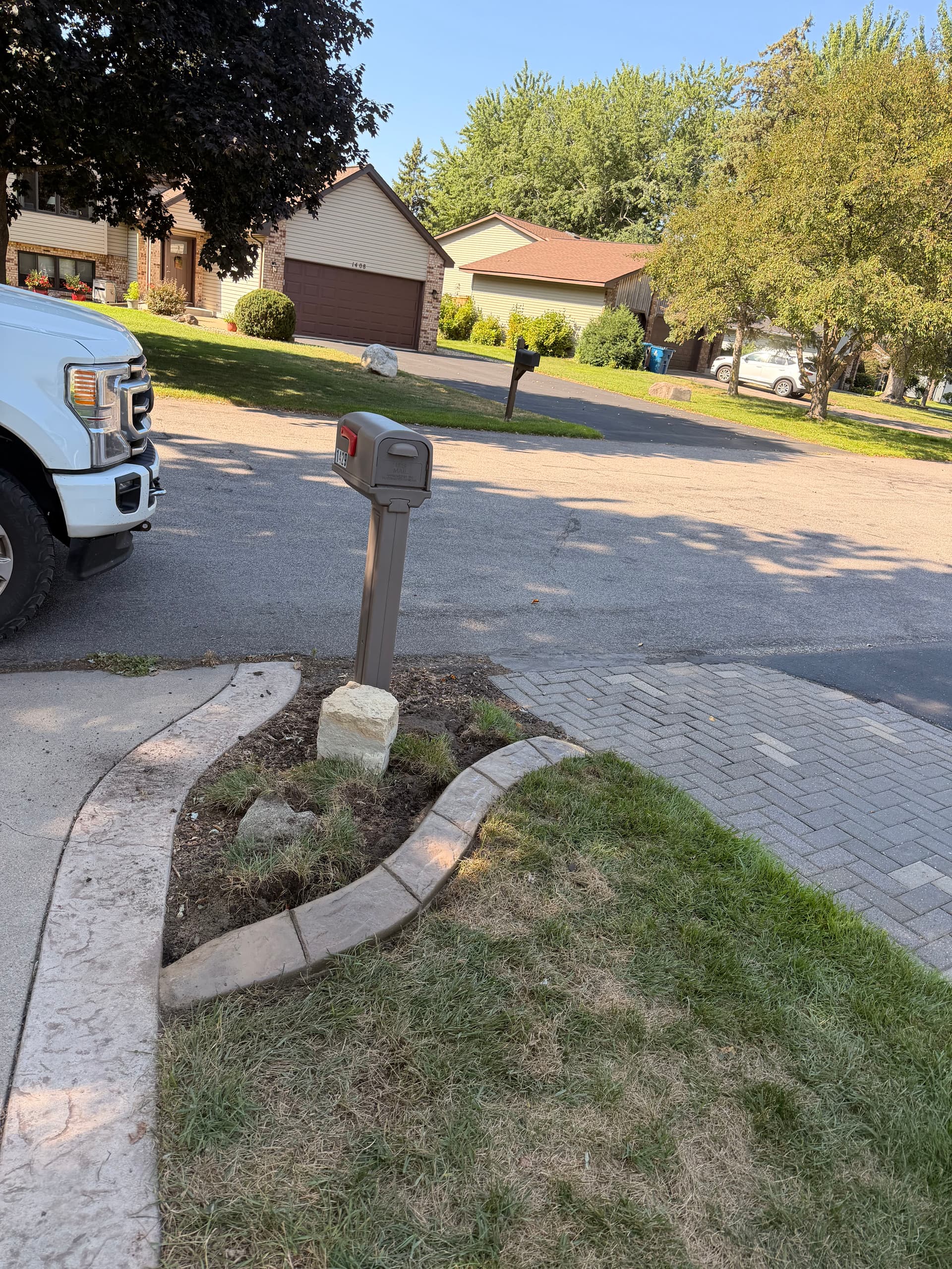 Gallery photos for Concrete Curb Landscape Edging Installed in White Bear Lake: Image #6