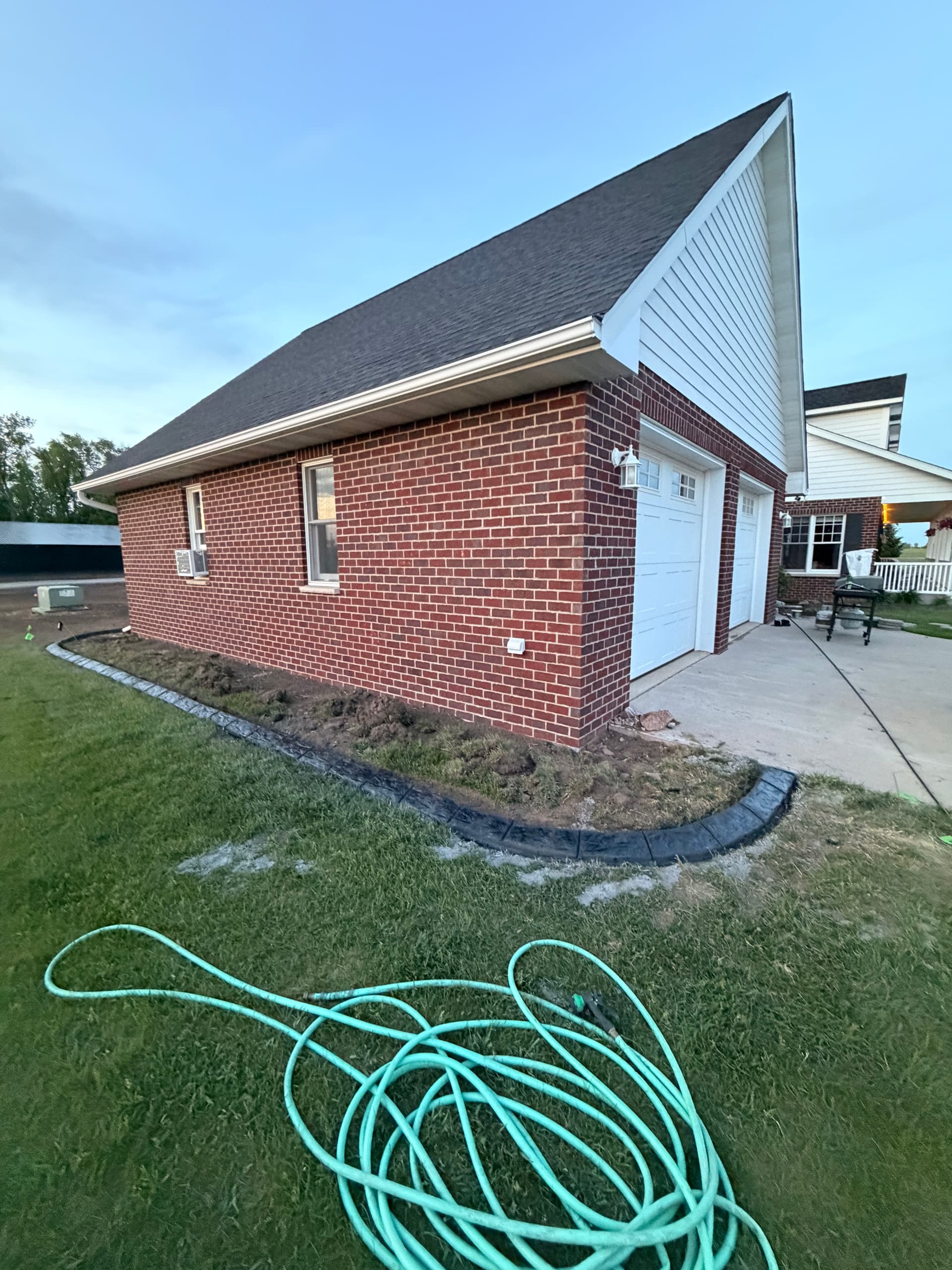 Gallery photos for Concrete Curbing in Storm Grey and Charcoal for Foley Home: Image #1
