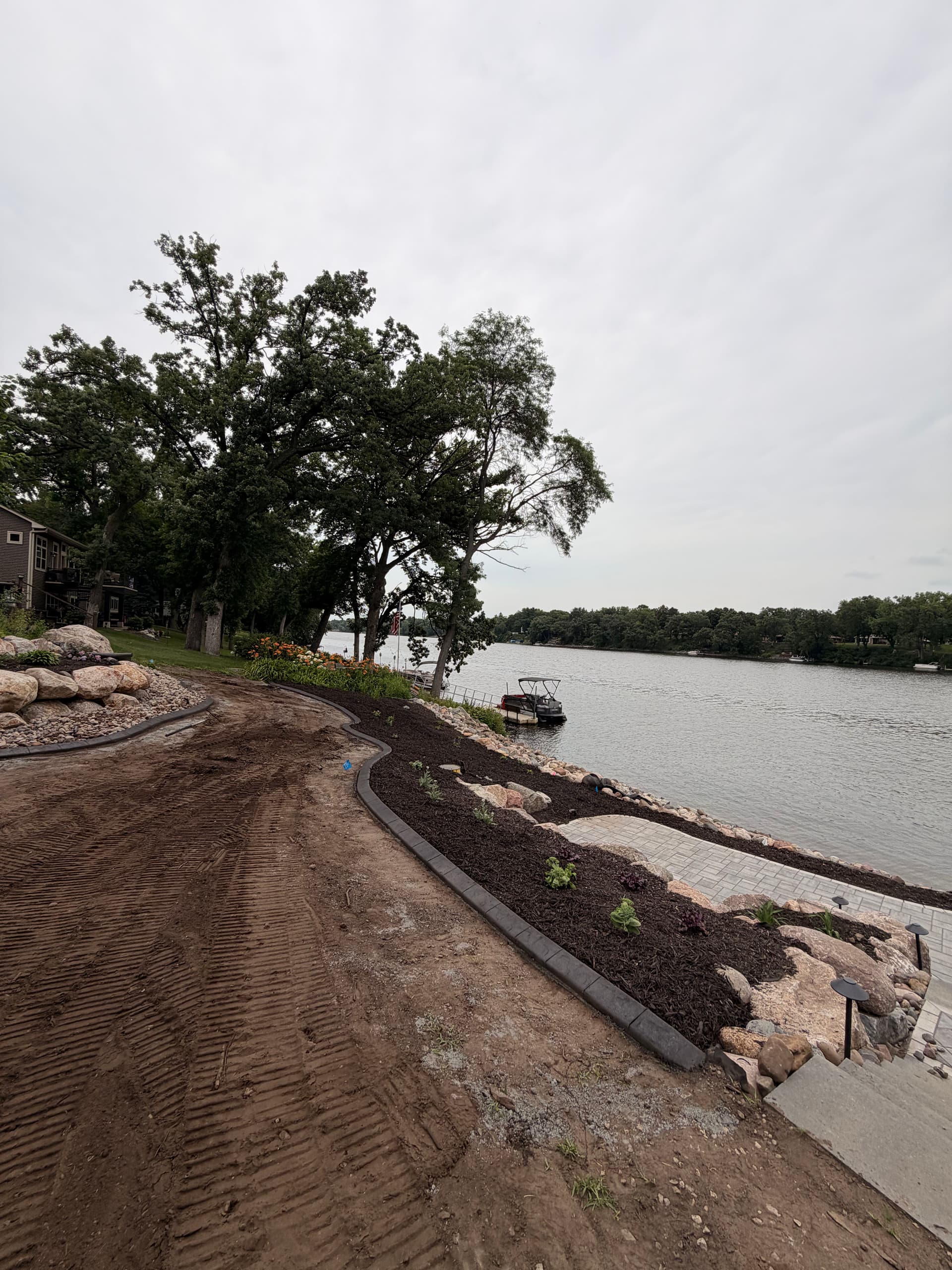 Gallery photos for Concrete Curbing with Charcoal Slate Stamp in Champlin: Image #6
