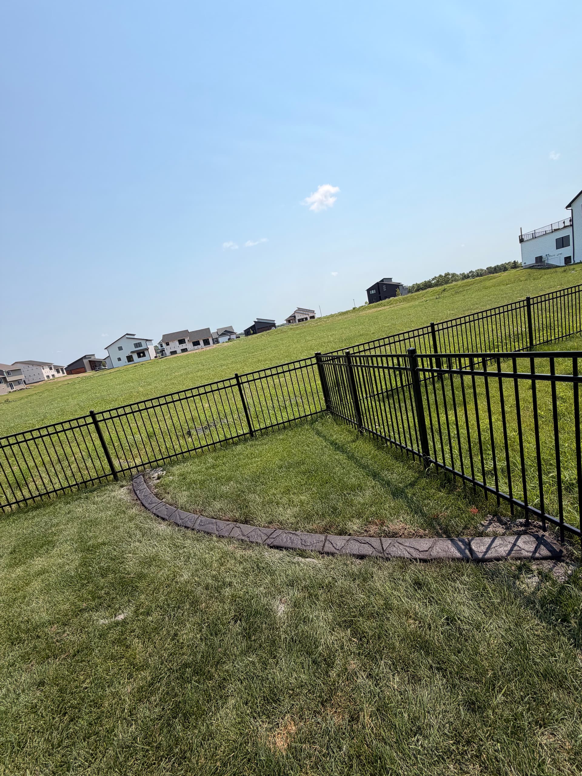 Gallery photos for Charcoal Concrete Curbing with Granite Slate Stamp in St. Michael: Image #3