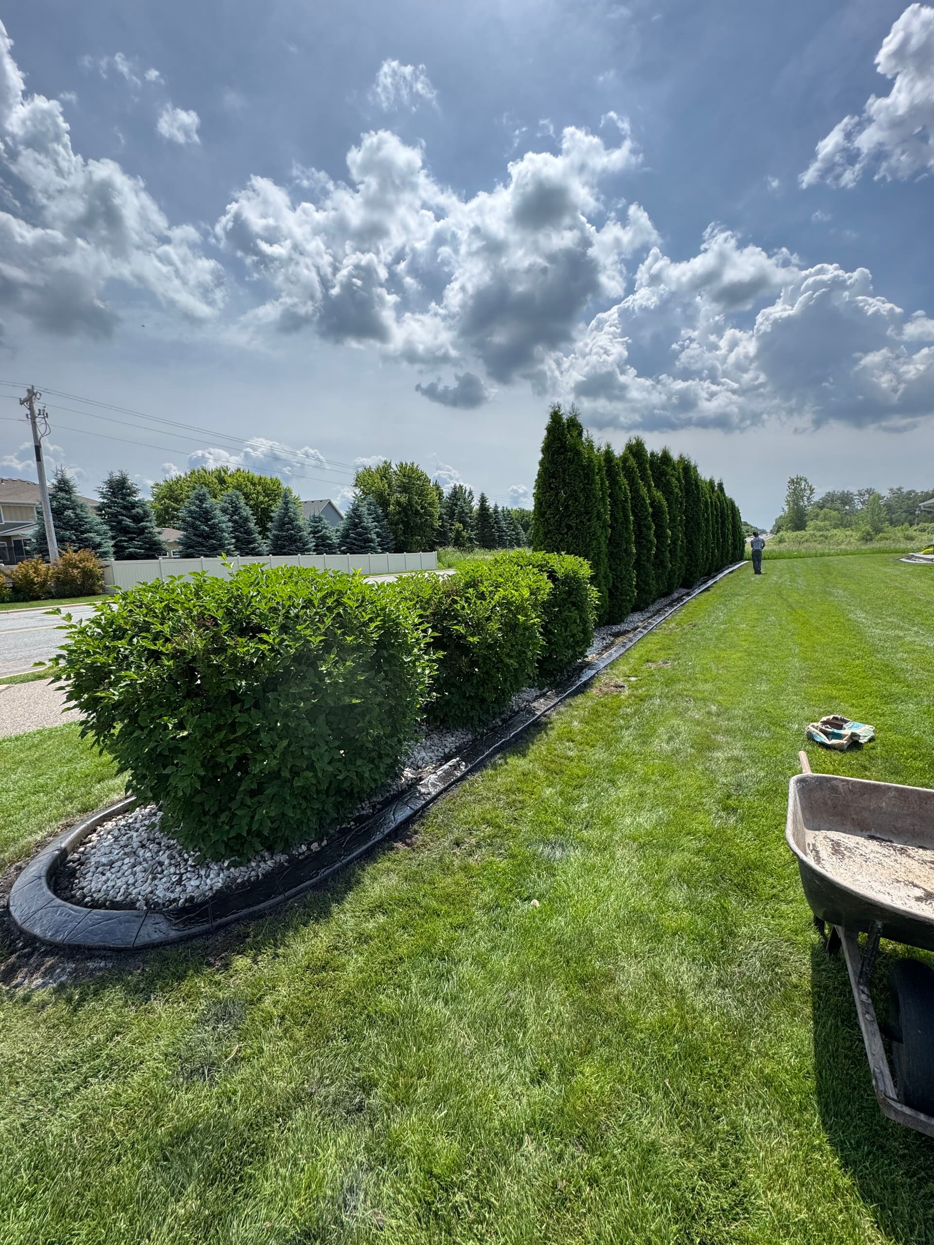 Gallery photos for Concrete Curbing with Charcoal Finish and Spanish Stamp in Sartell: Image #1