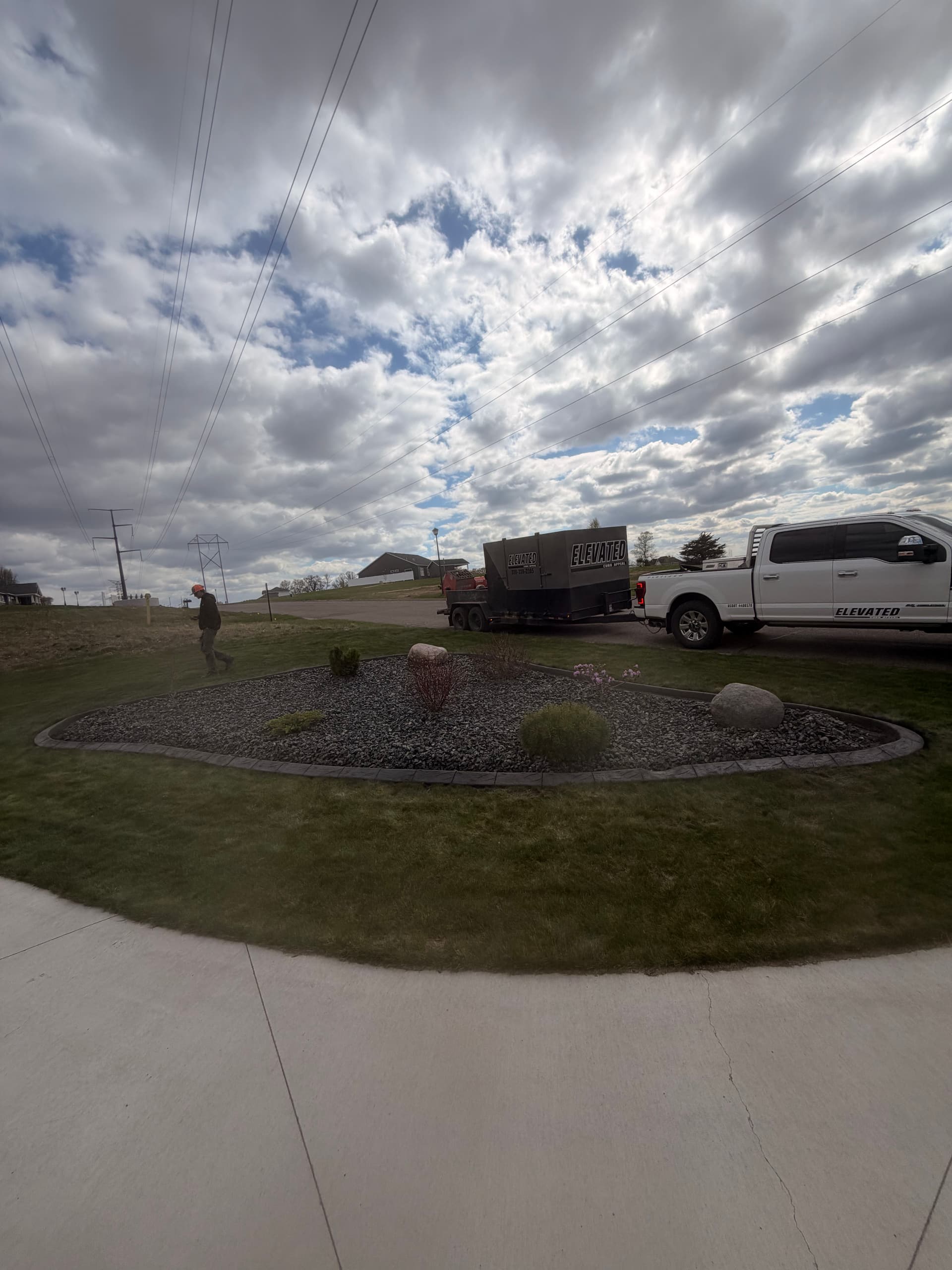 Gallery photos for Concrete Curbing in St. Cloud with a Storm Grey Charcoal Finish: Image #4