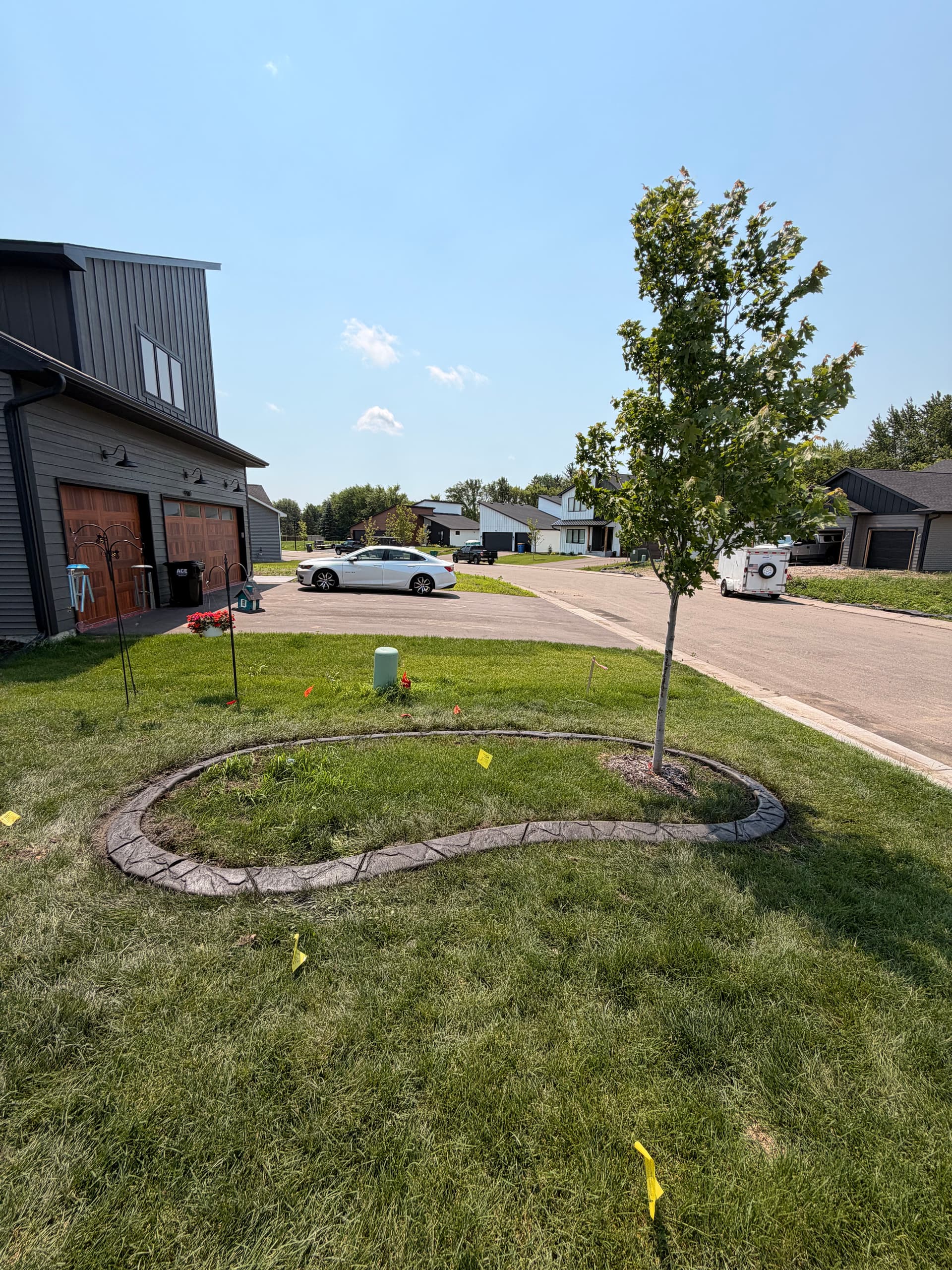 Gallery photos for Charcoal Concrete Curbing with Granite Slate Stamp in St. Michael: Image #7