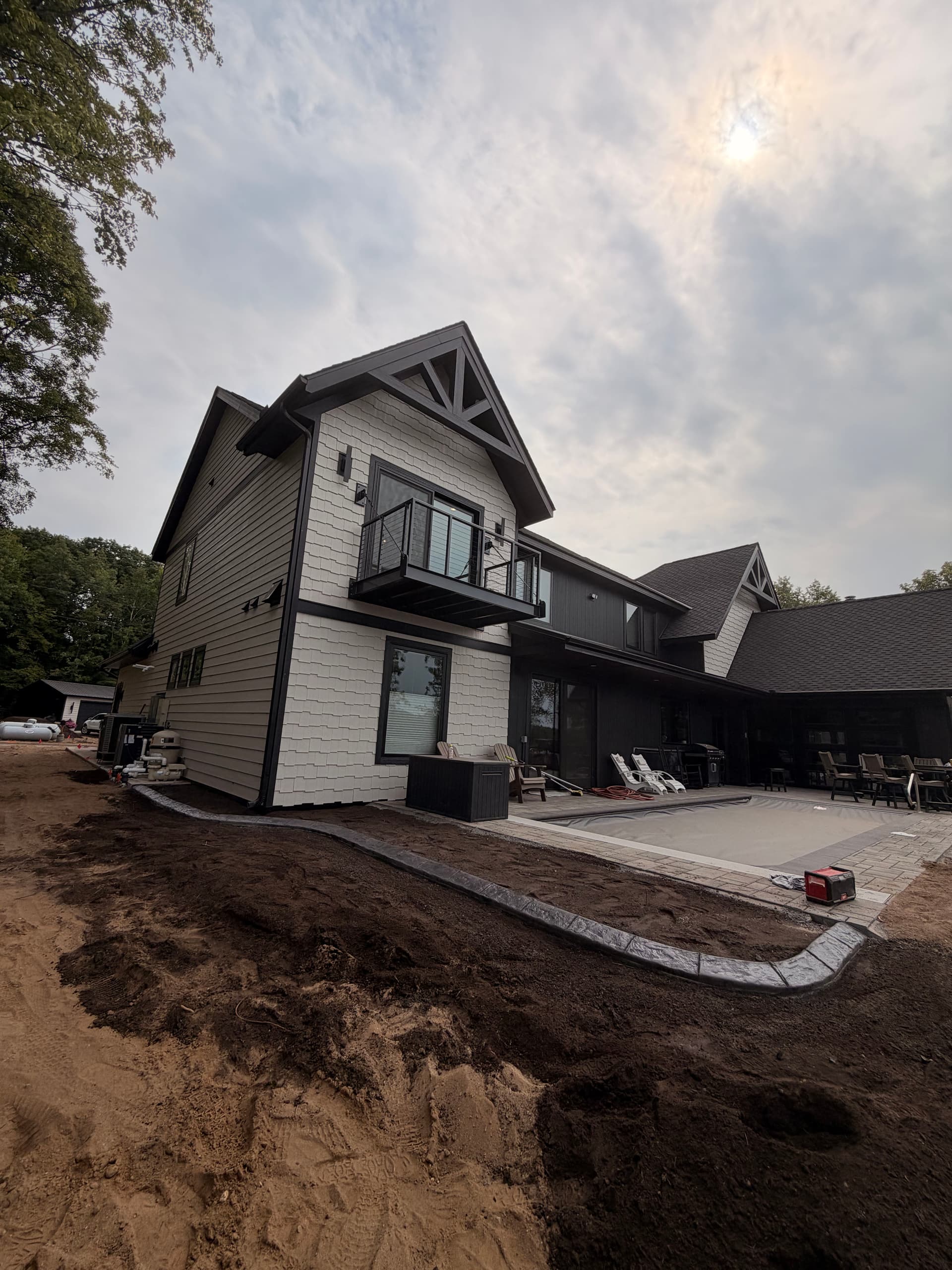 Gallery photos for Fresh Concrete Curbing on a New Build at Platte Lake in Hillman: Image #4